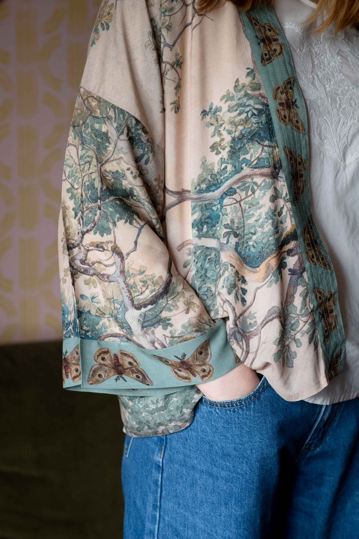 Earth Sky Kimono Tilly Top with butterfly print