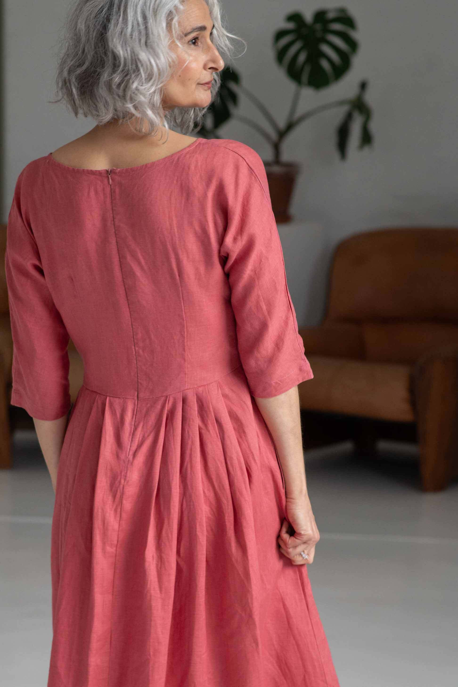 Eloise dress Rosa *linen