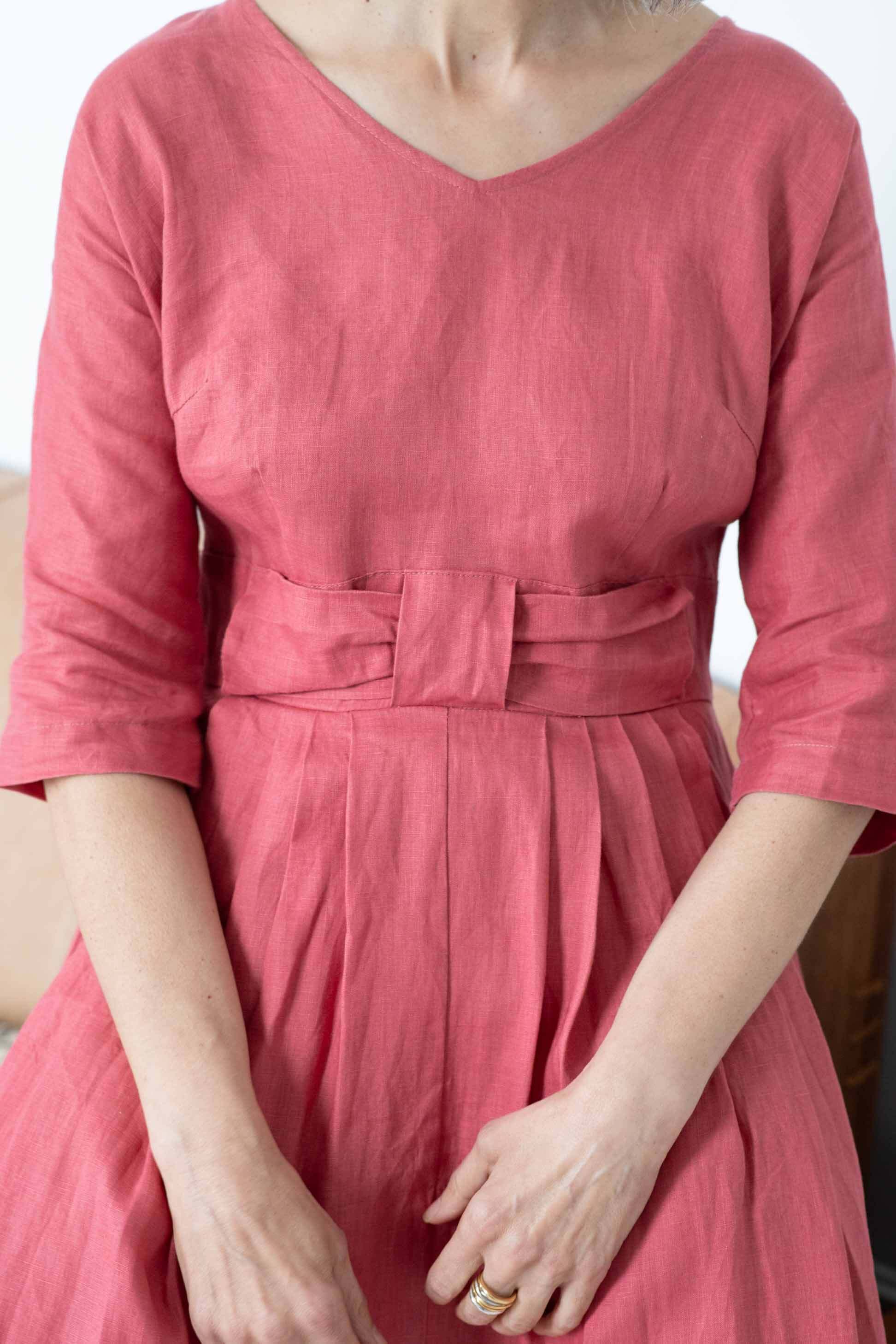 Eloise dress Rosa *linen