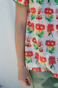 Etta Florabelle floral top detail
