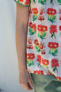 Etta Florabelle floral top detail