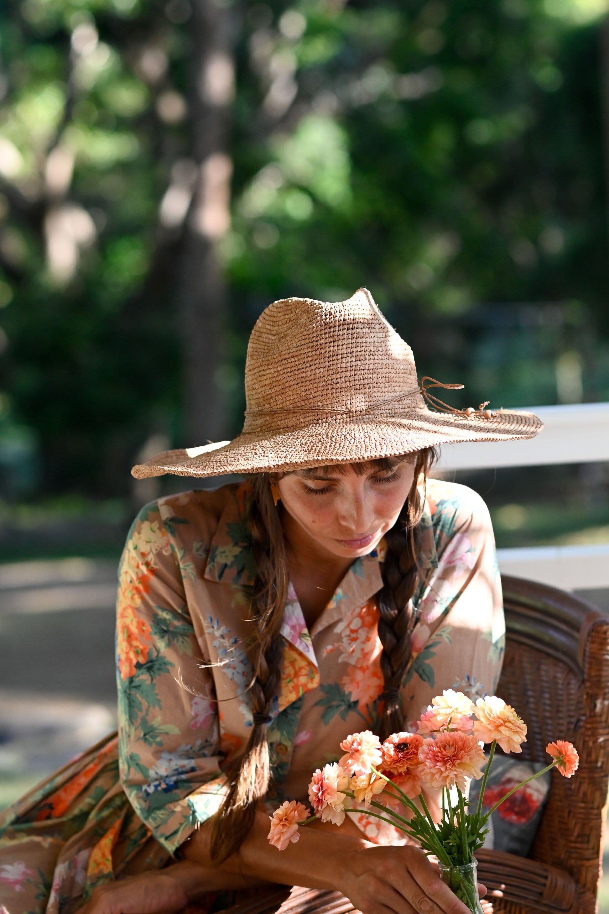Aziz Adjustable Travel Hat in Light Brown