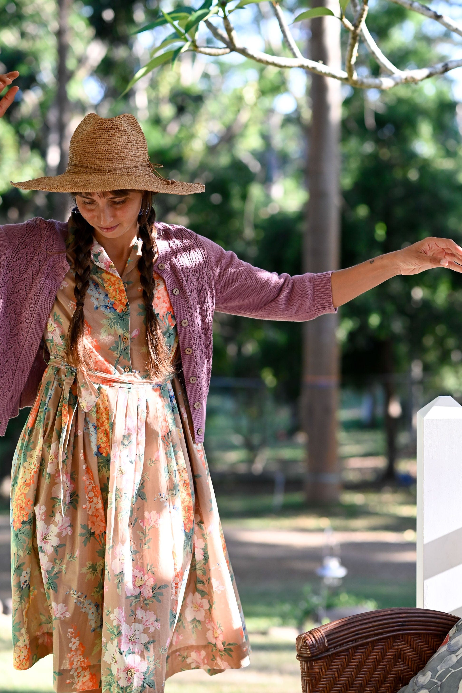 Gianna organic cotton Dress in Flora