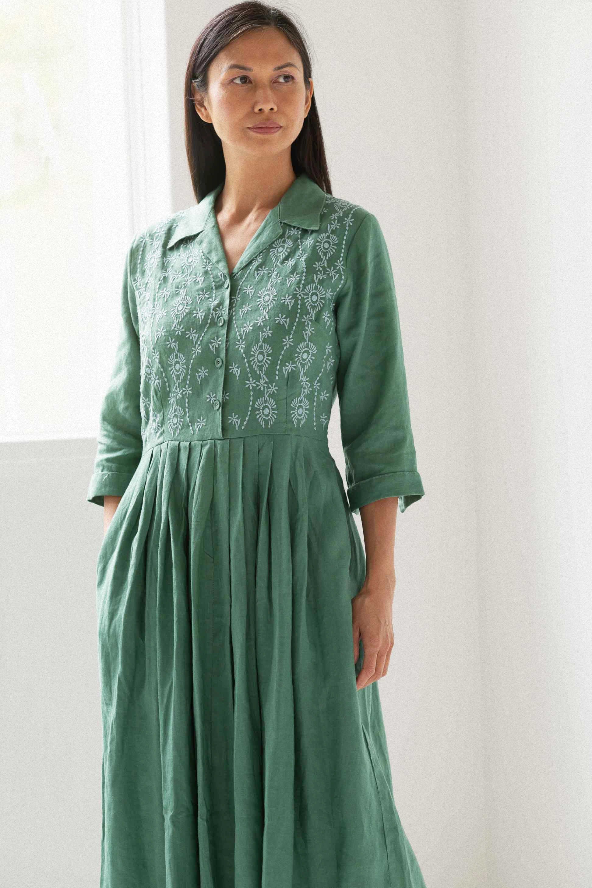 Gianna dress Evergreen