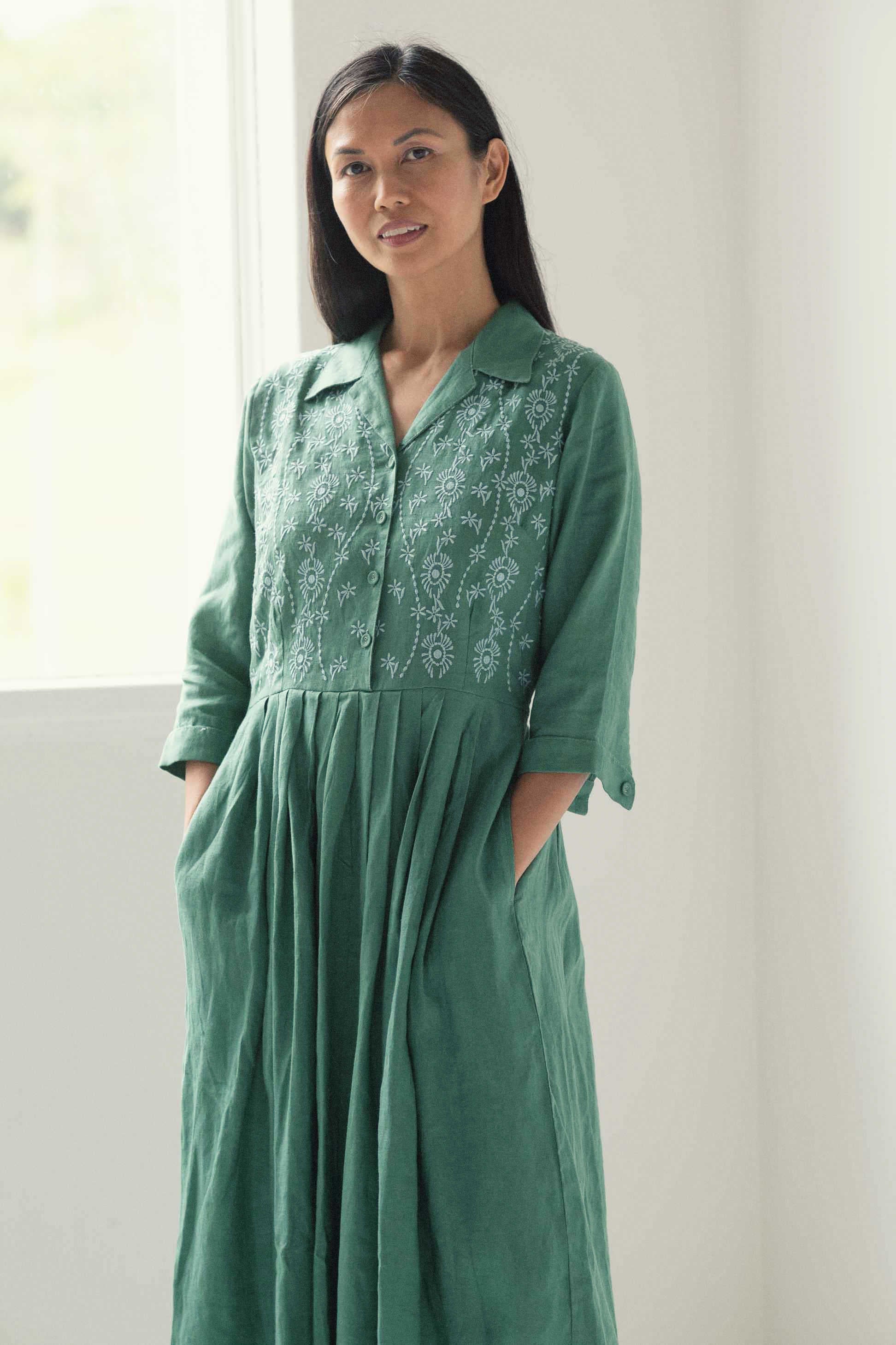 Gianna dress Evergreen