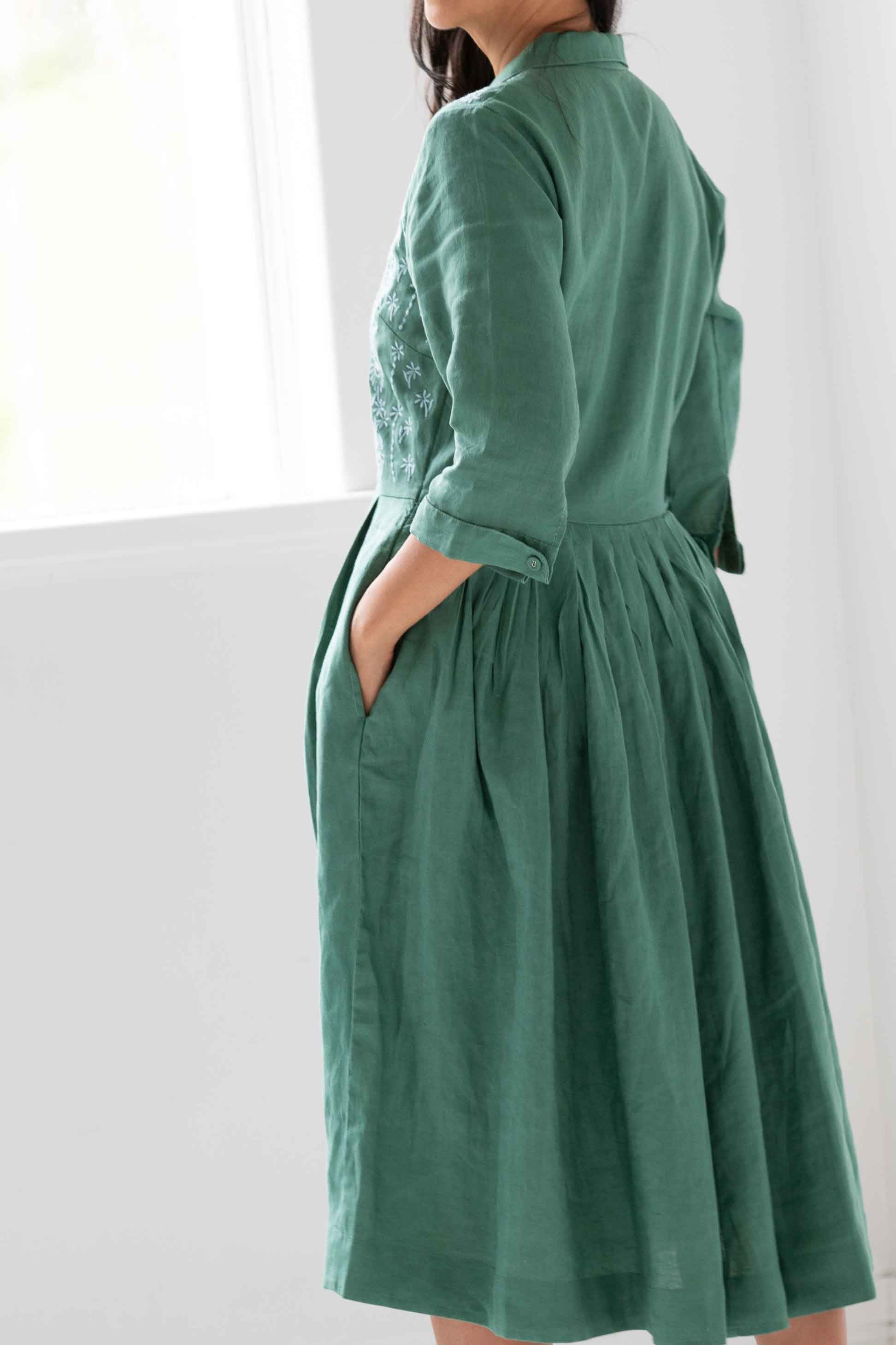 Gianna dress Evergreen