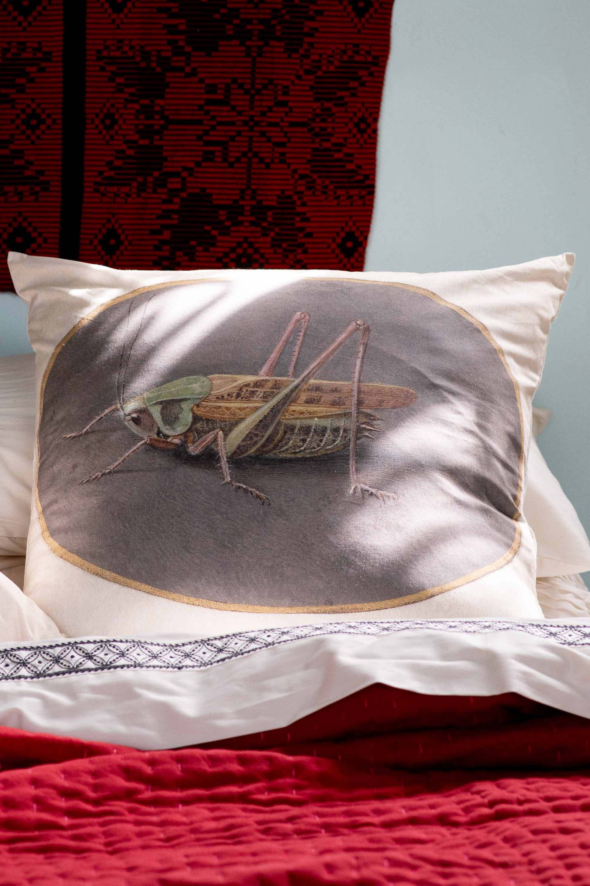 Grasshopper Cushion cover 55x55cm