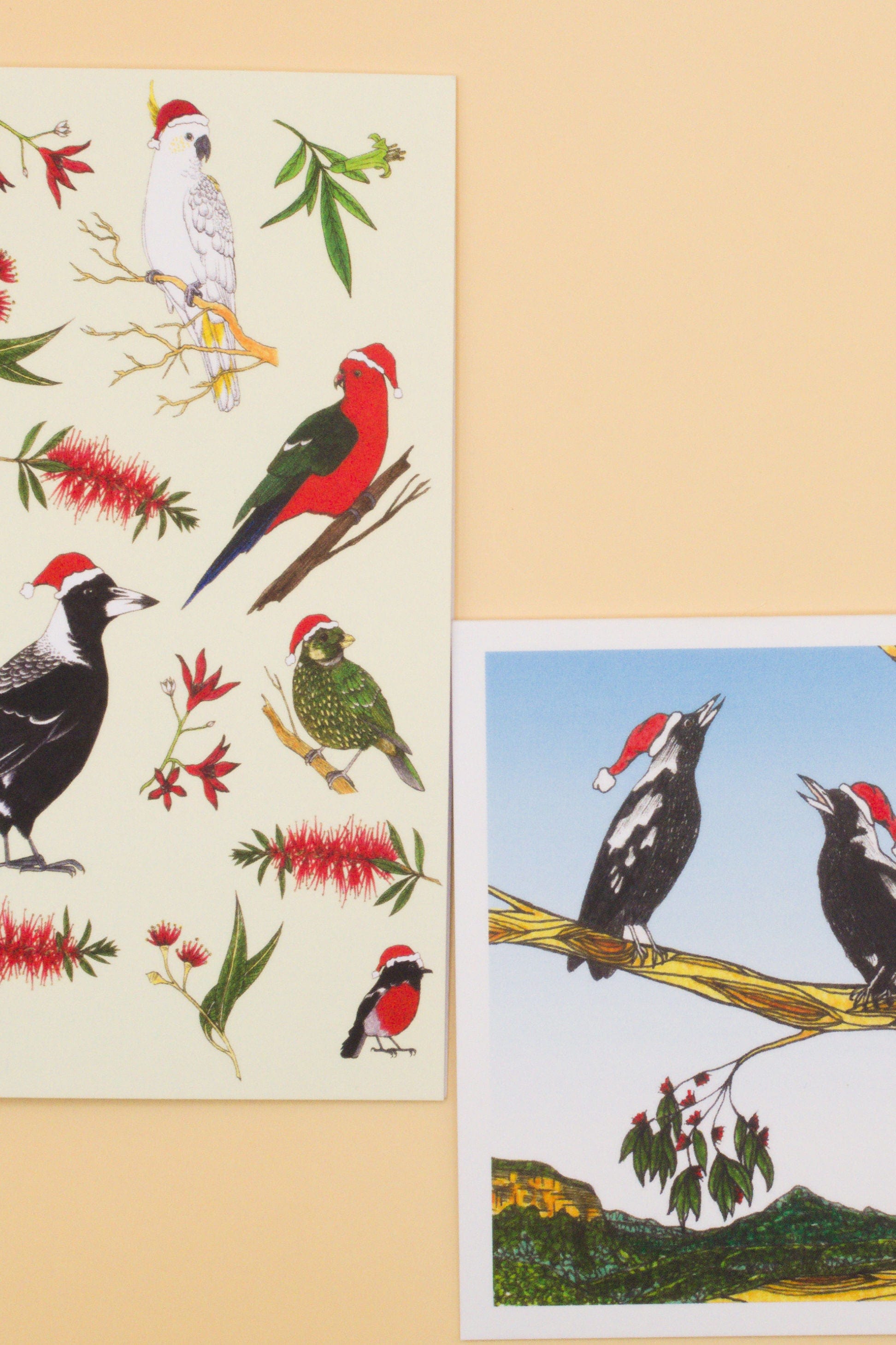Australian Wildlife Greeting Cards Christmas pack 6
