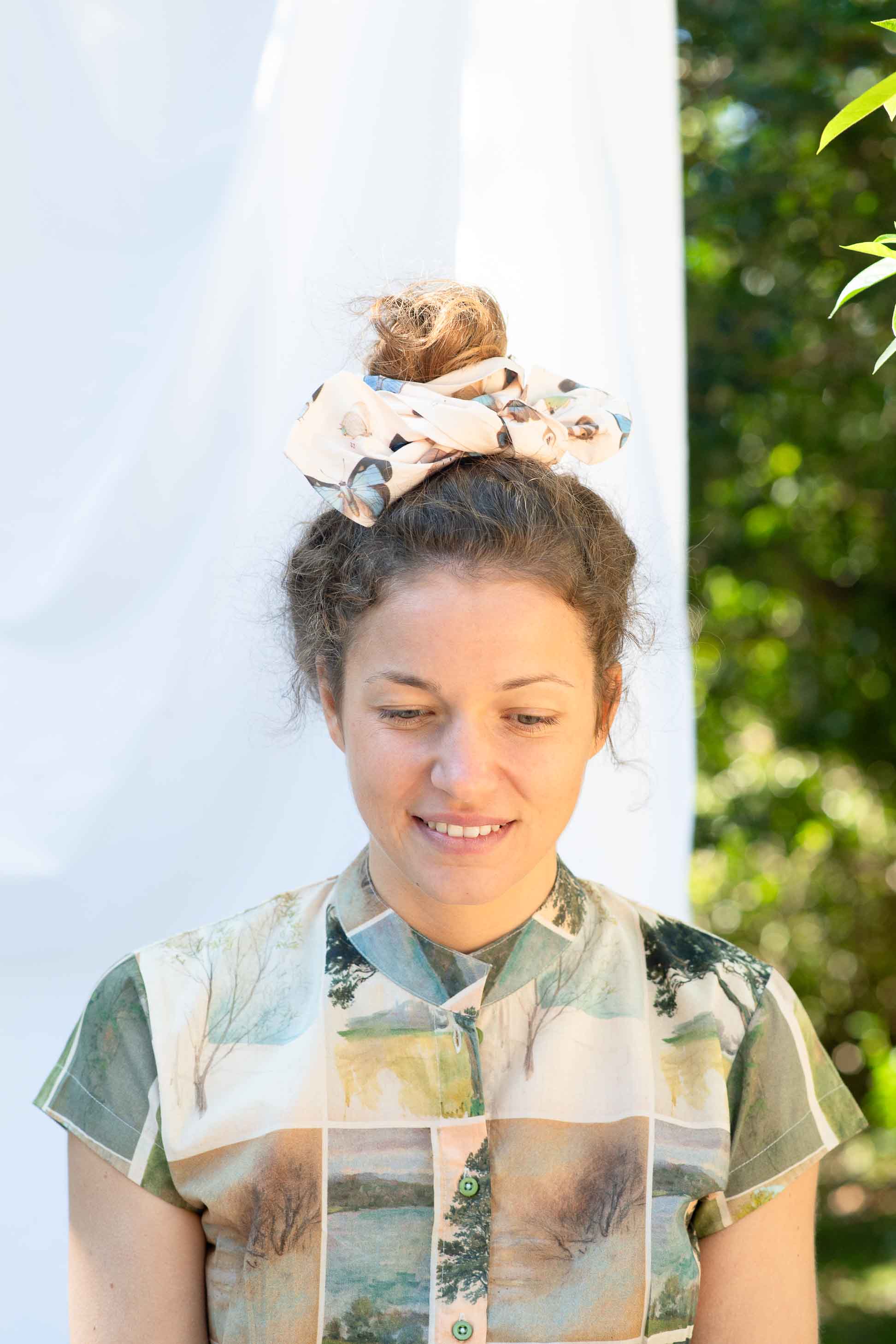 Hair Wrap Wide in Butterflies