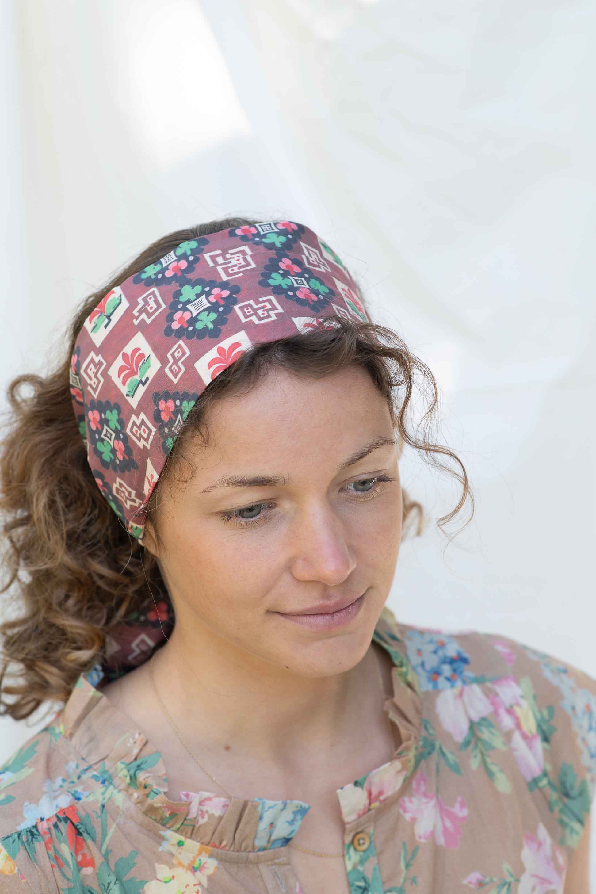 Hair Wrap Wide in Clover