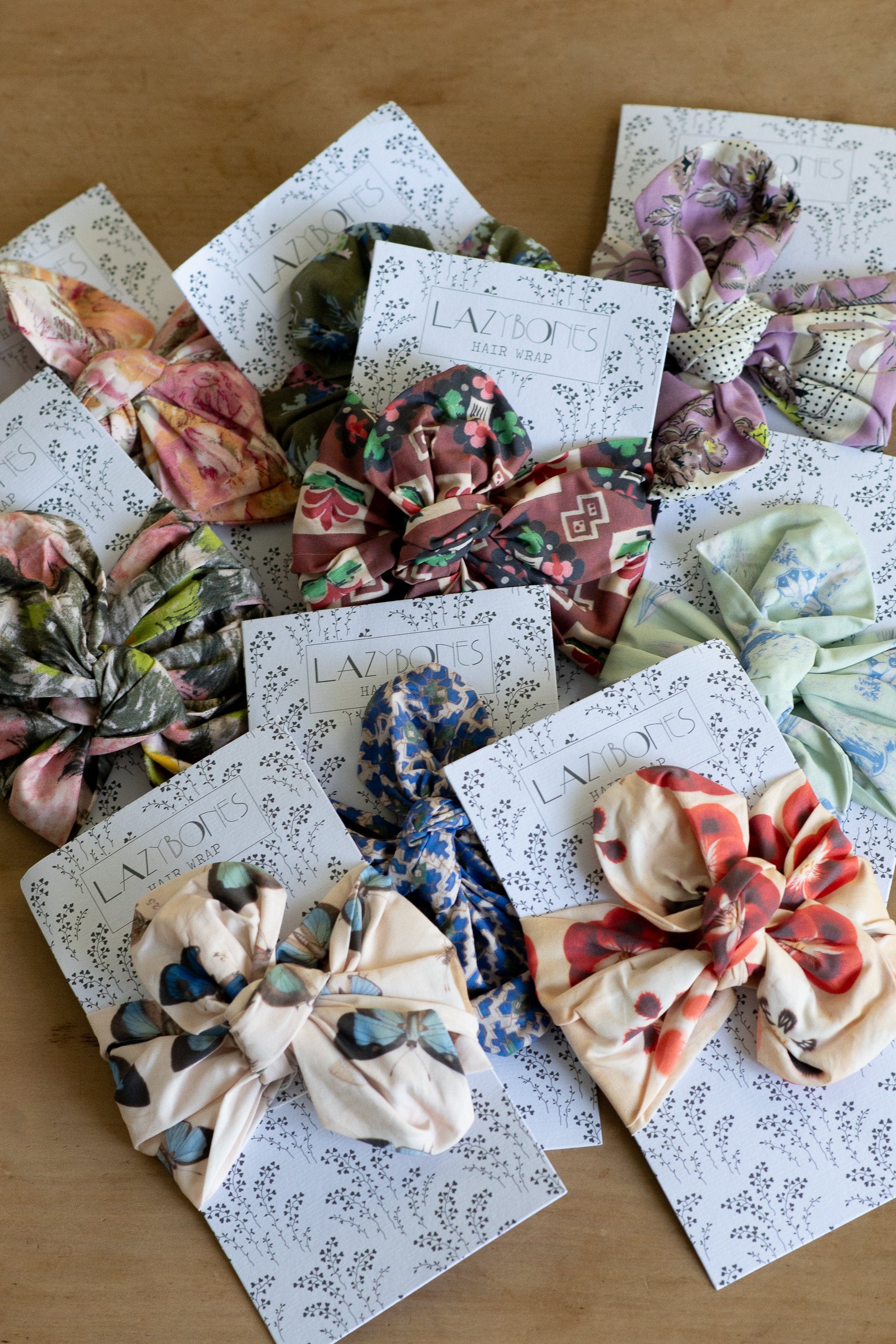 Hair Wrap Wide in Butterflies