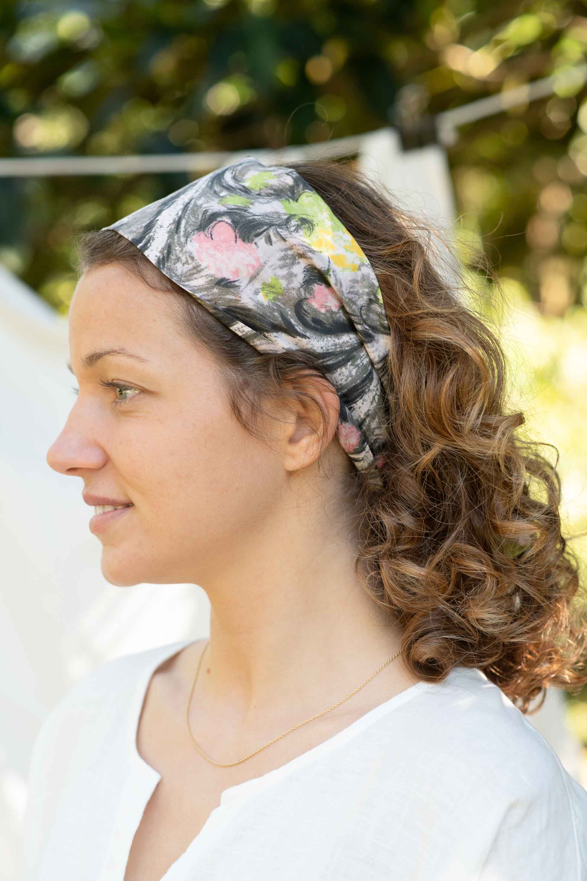 Hair Wrap Wide in Rosalie