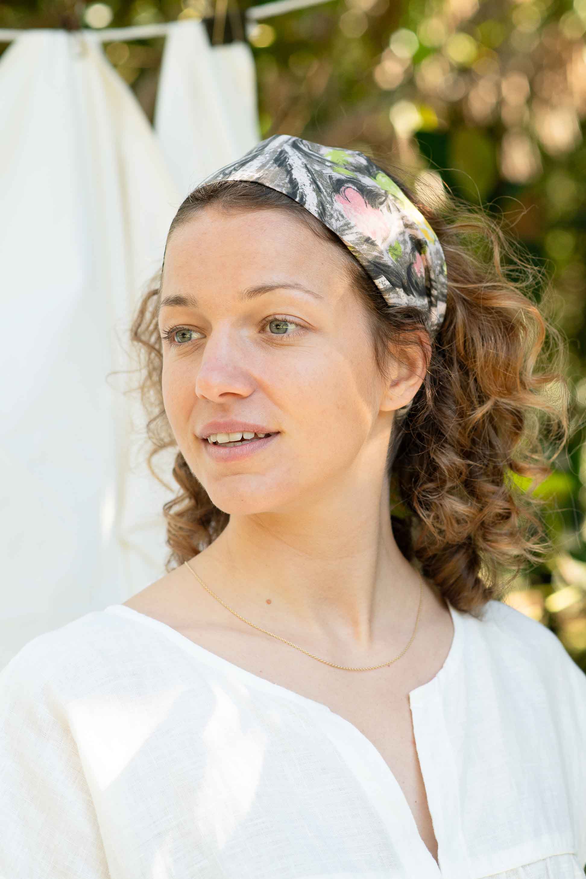 Hair Wrap Wide in Rosalie