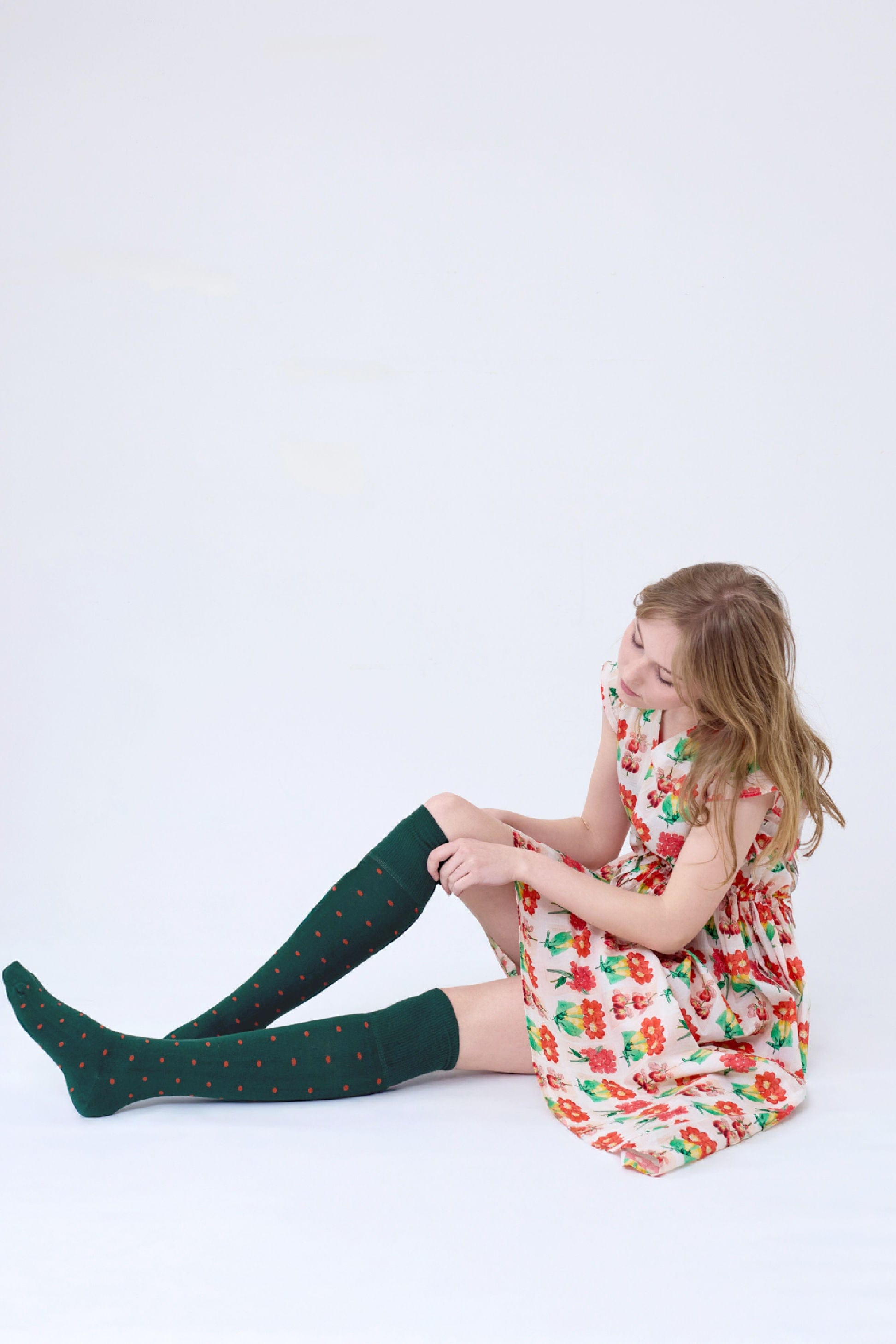 Dotty Cotton Socks Bottle