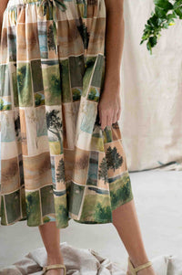 Heidi Nature Studies dress with landscape print