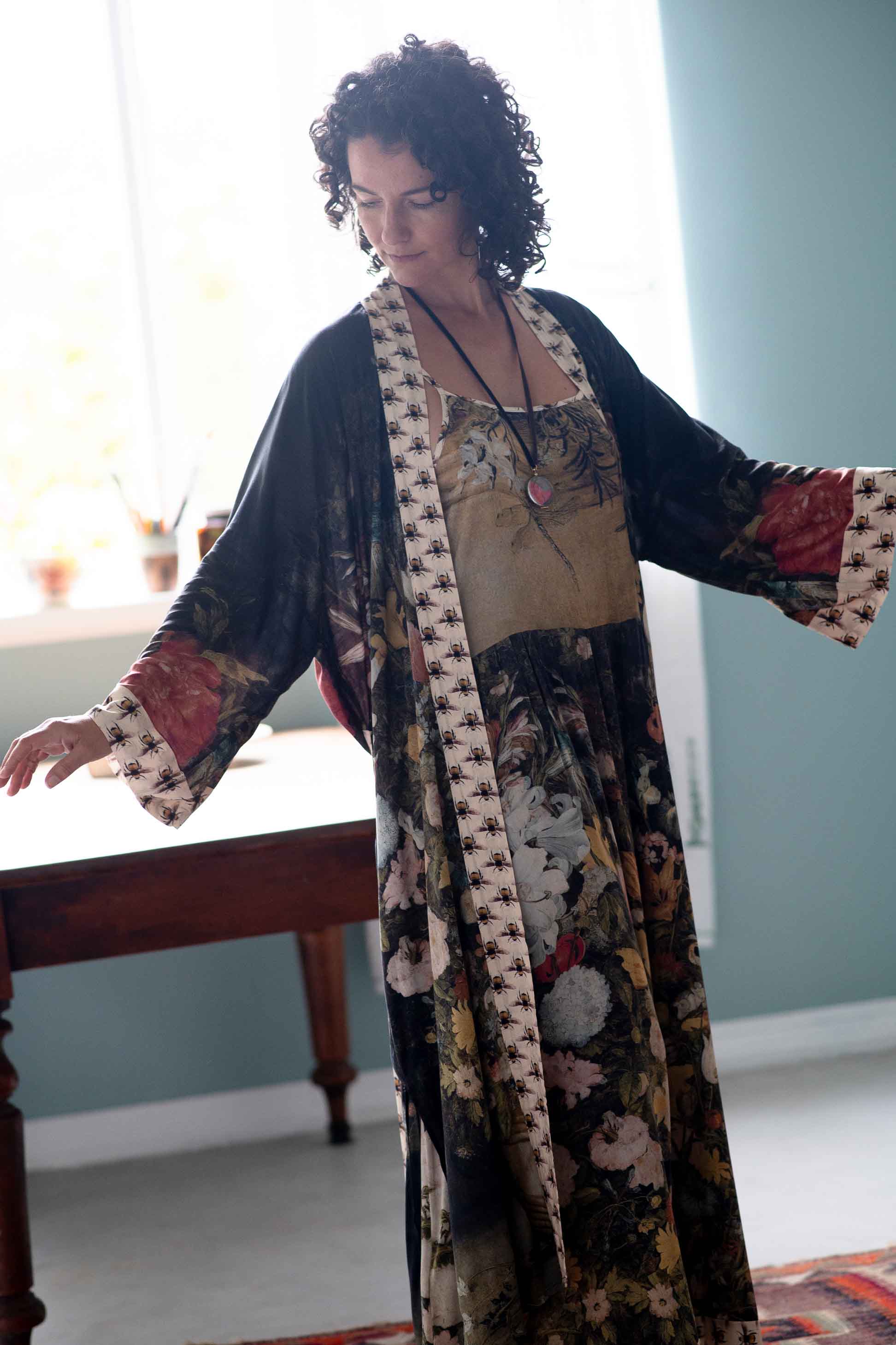 I Dream in Flowers Opera Duster