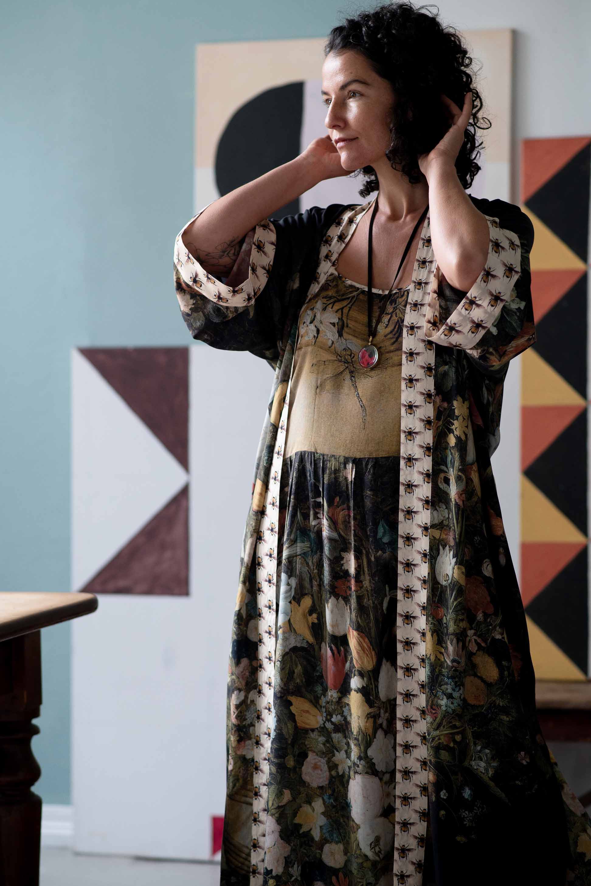 I Dream in Flowers Opera Duster