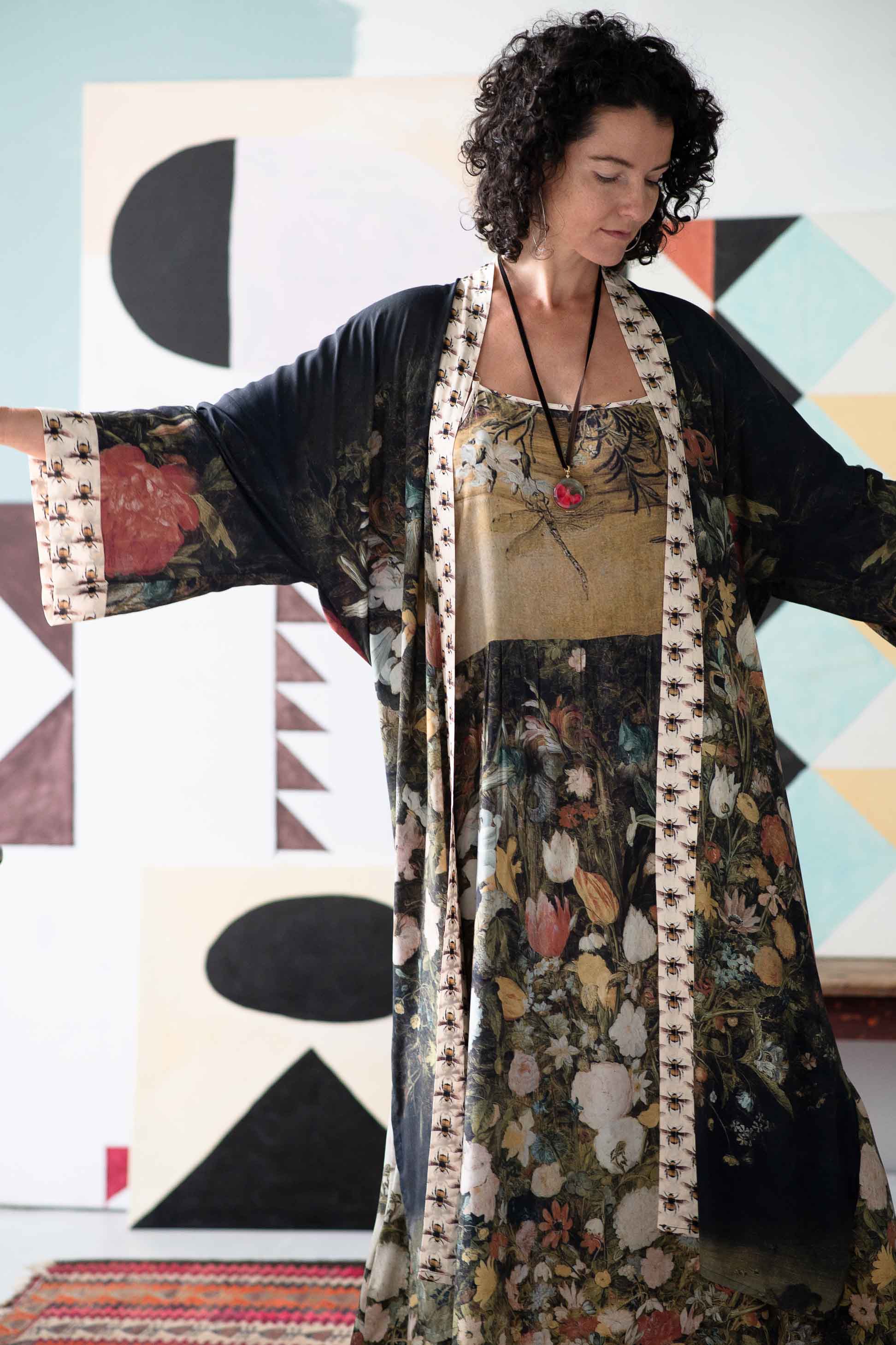 I Dream in Flowers Opera Duster