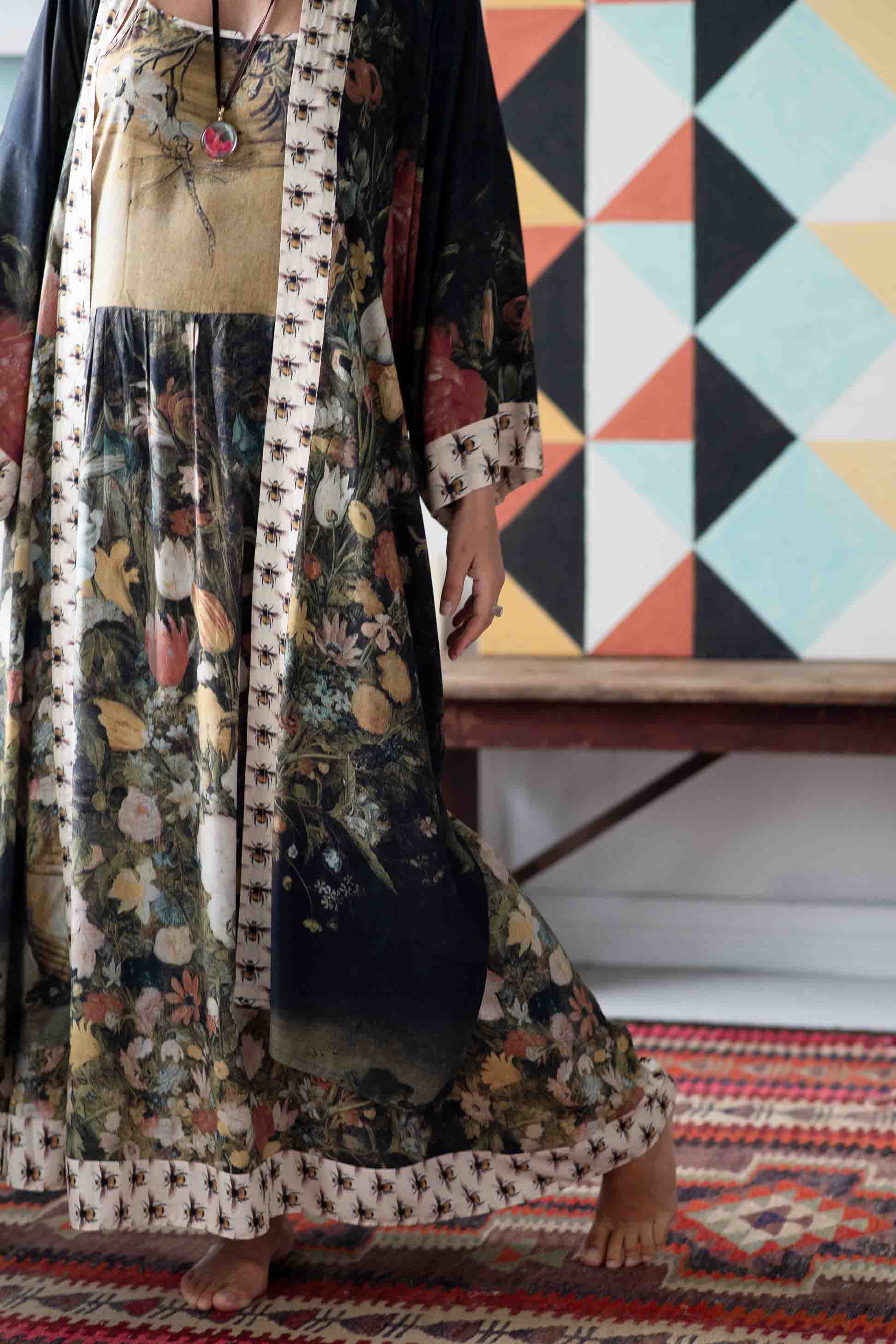 I Dream in Flowers Opera Duster