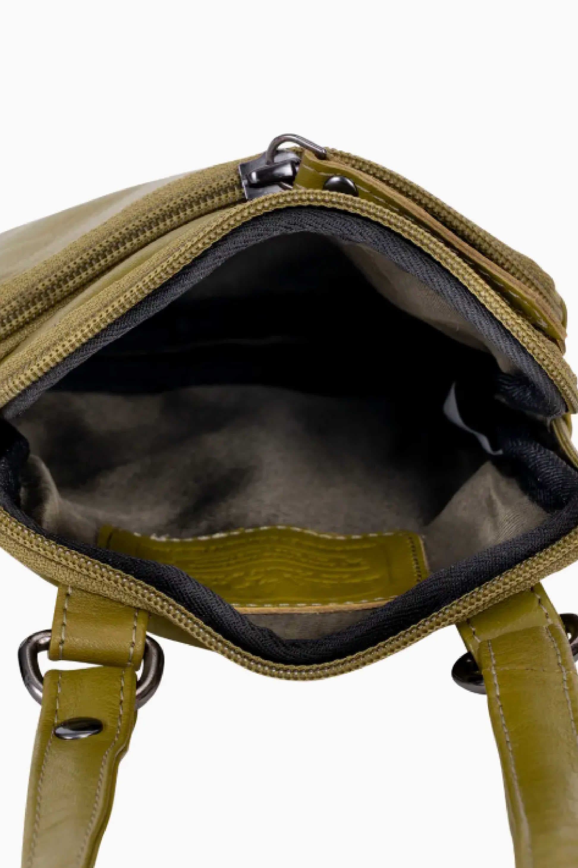 Piper Cross Body Leather Bag Yellow