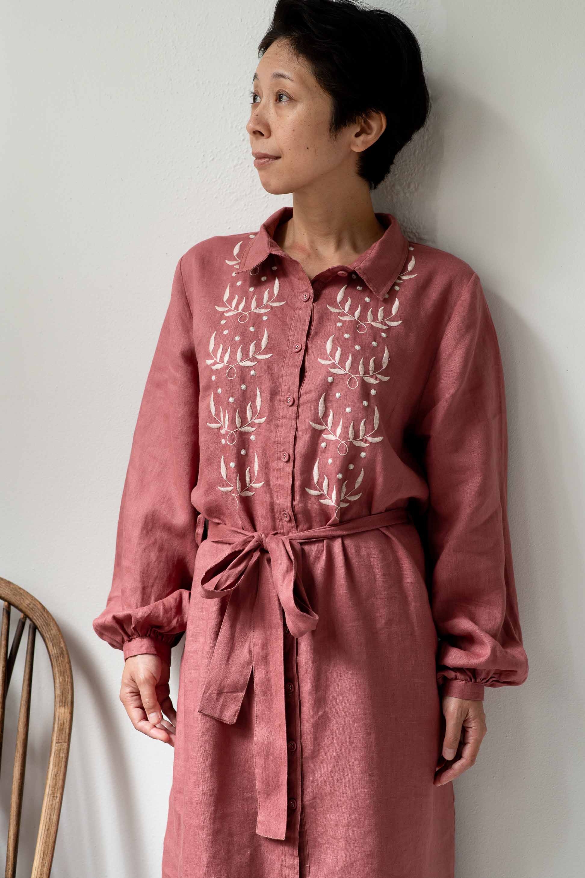 Ivy linen dress Rosewood