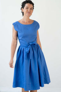 Jane Dress Lapis blue dress on woman