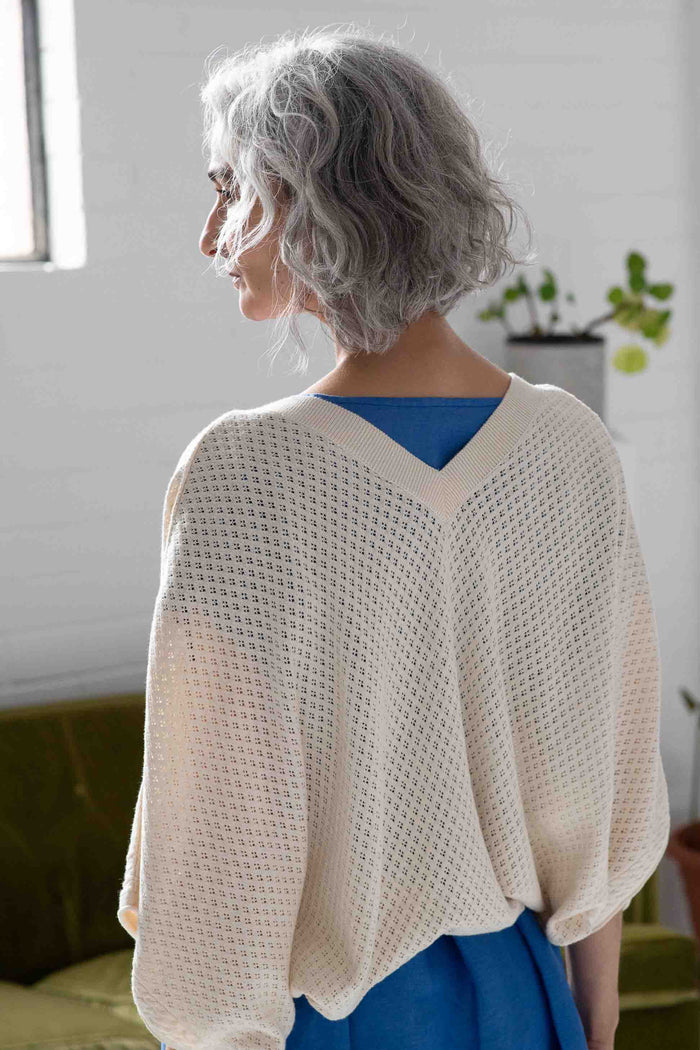 Jilly Shrug in waffle knit, DSC2421
