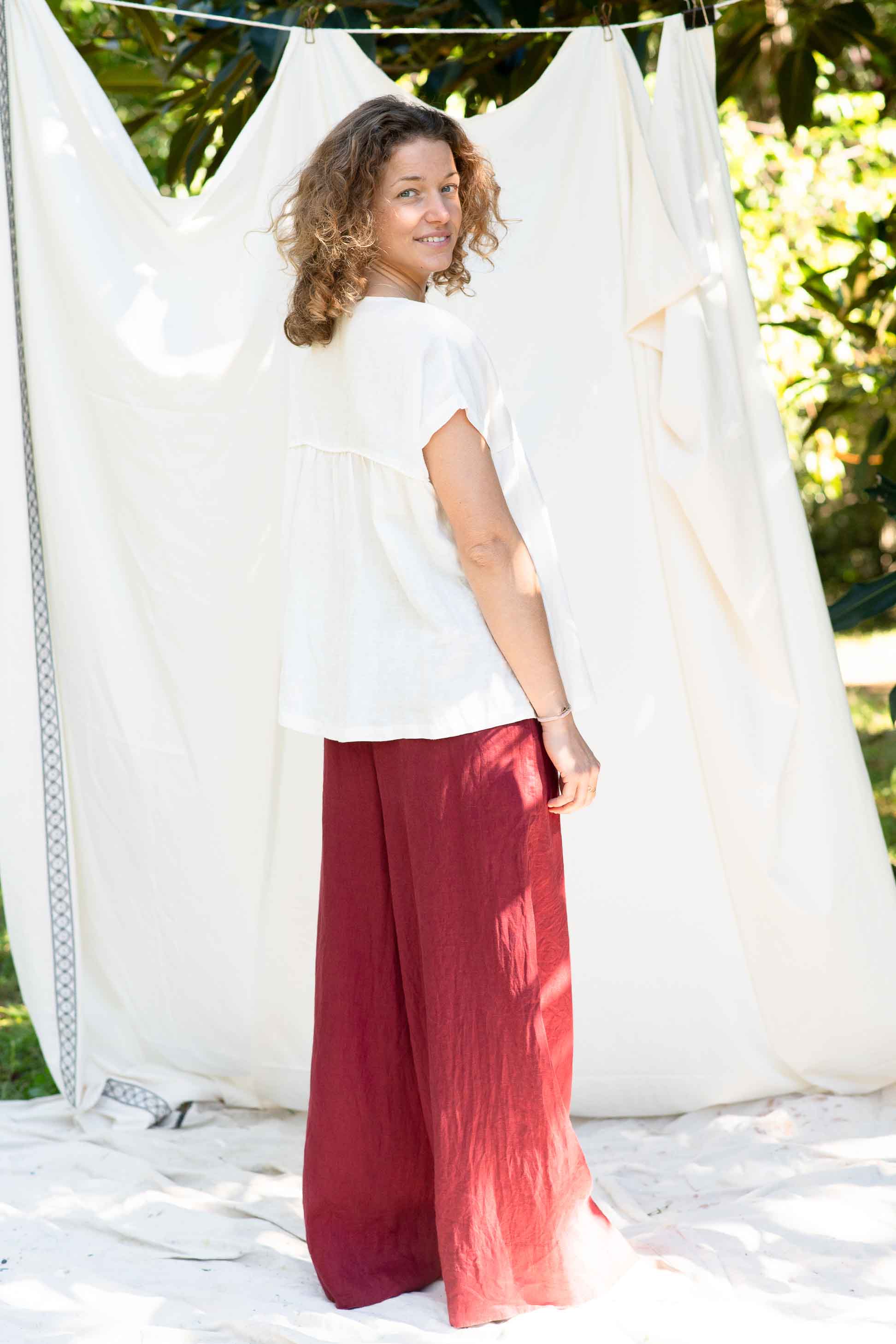 Ollie Pant Cherry