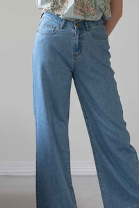 Lucy Jeans wide-leg denim jeans