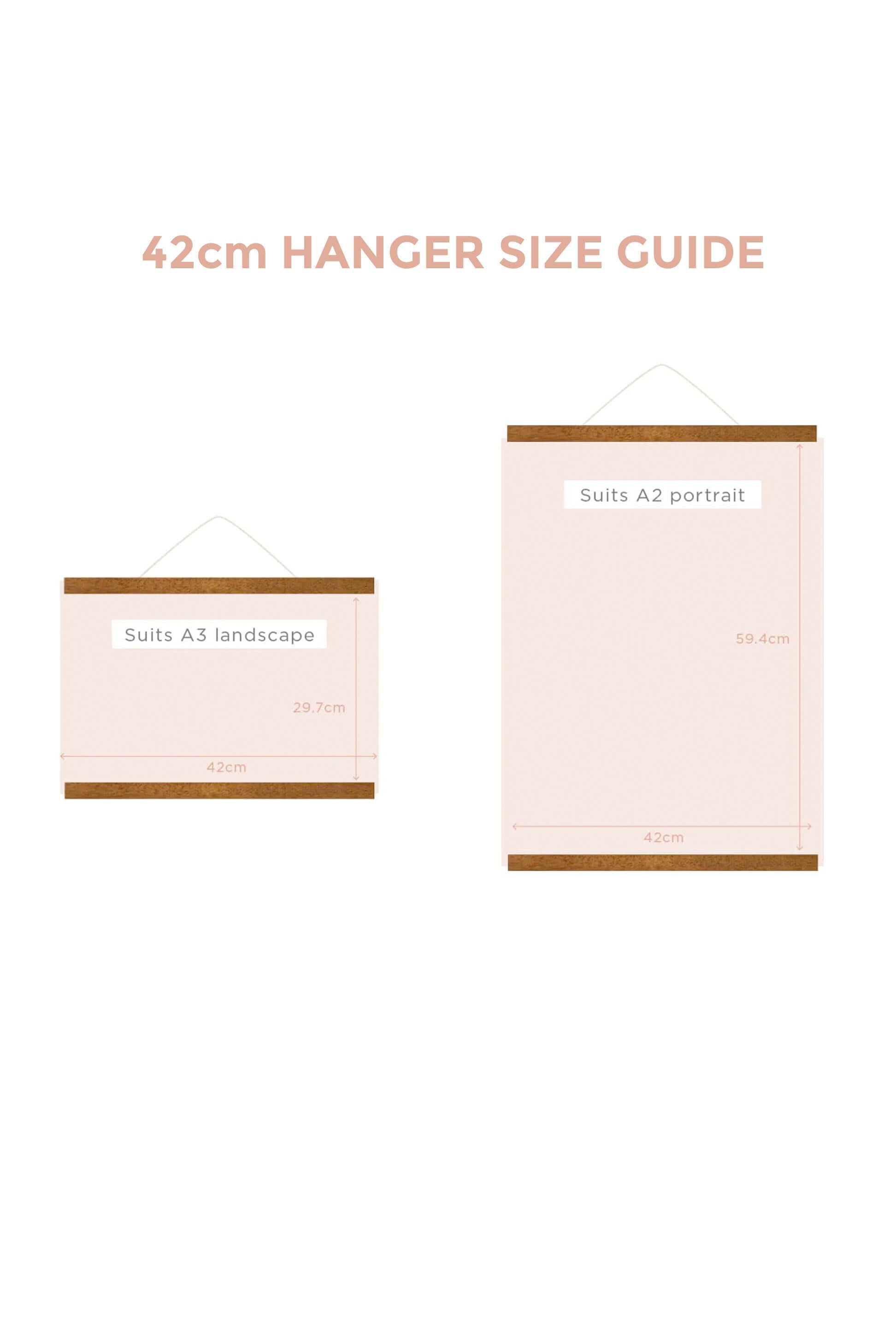 Magnetic Print Hanger 42cm