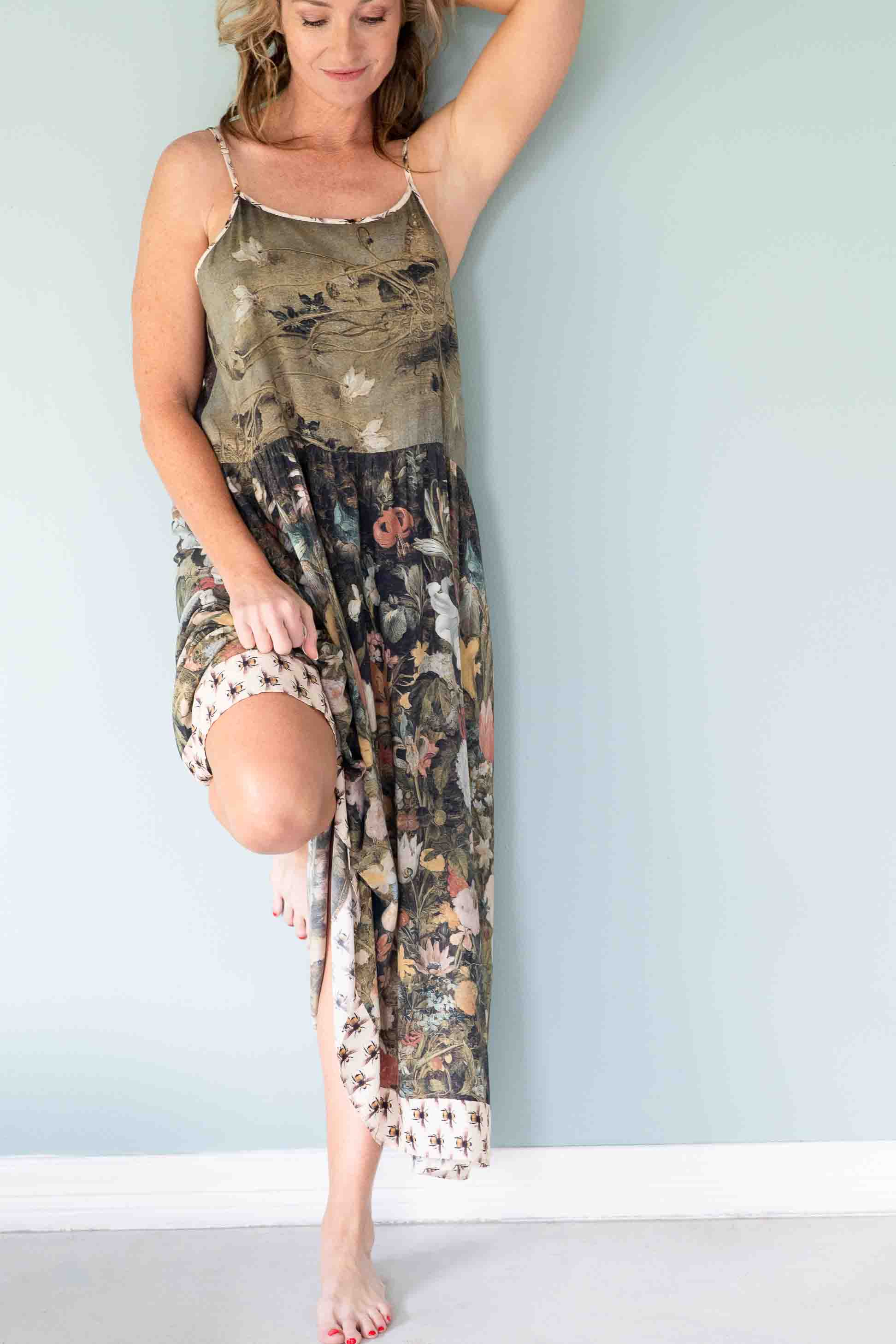 I Dream in Flowers Slip Dress