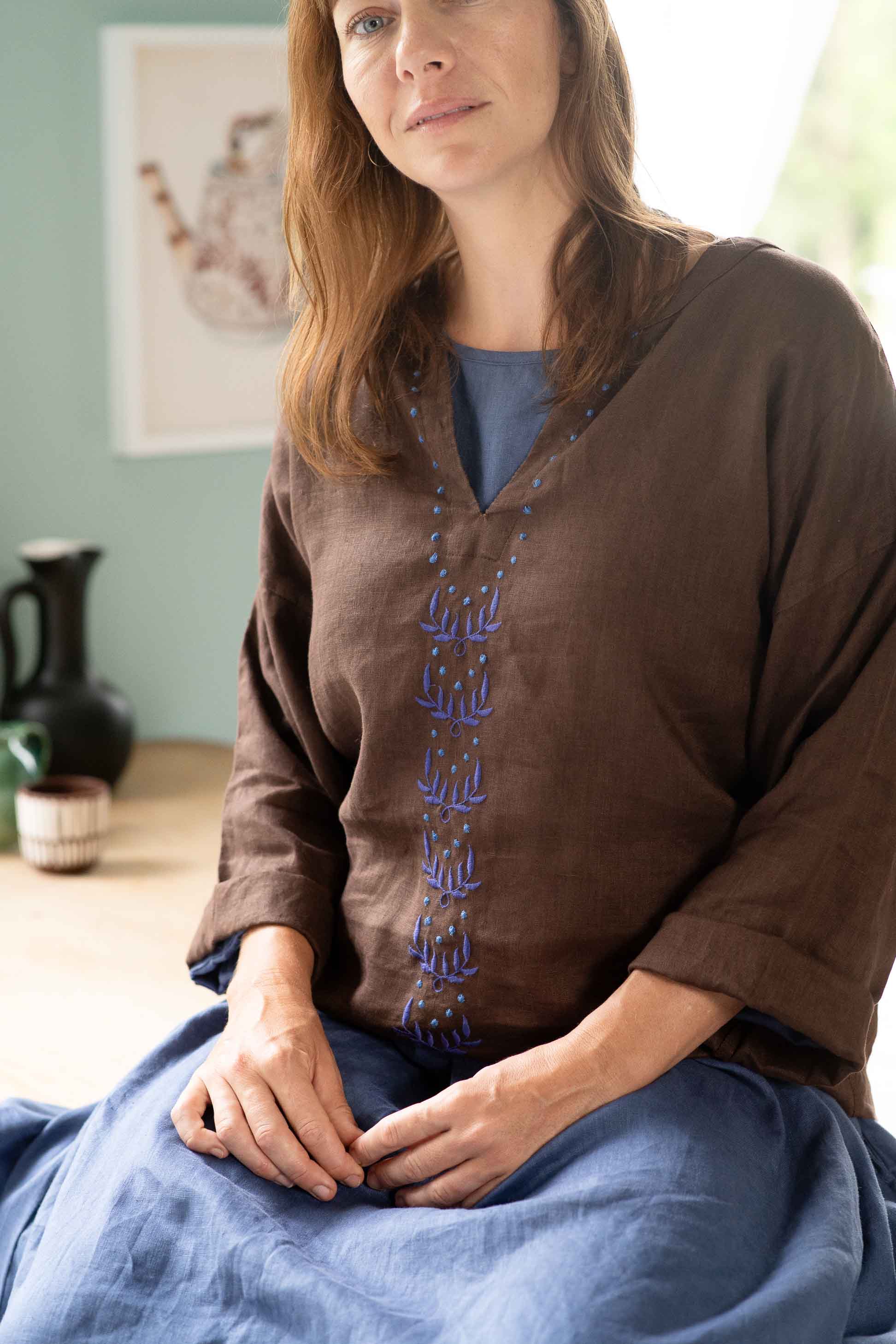 Eliza Indigo Marli Top on woman
