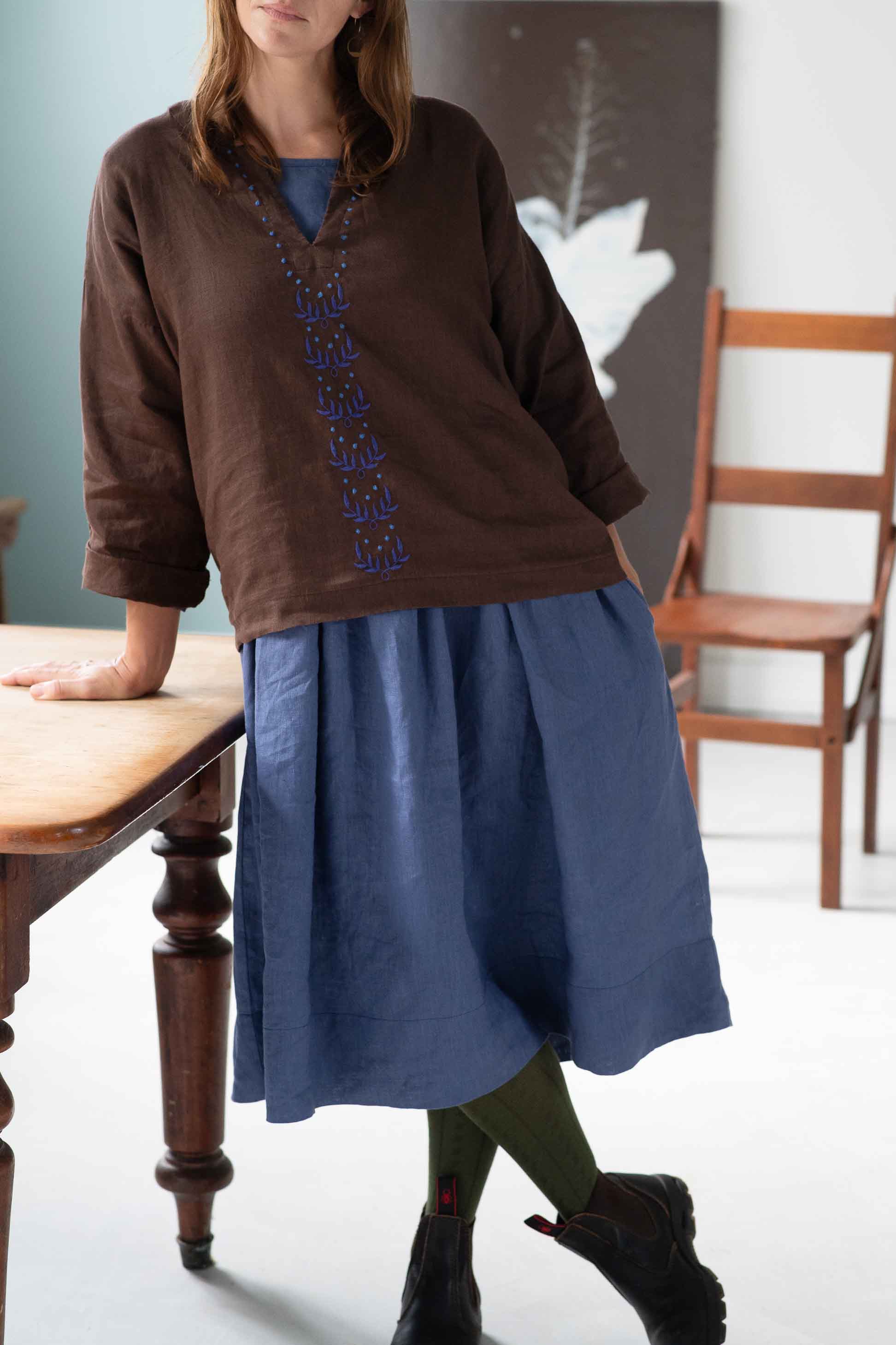 Marli Top Eliza Indigo outfit
