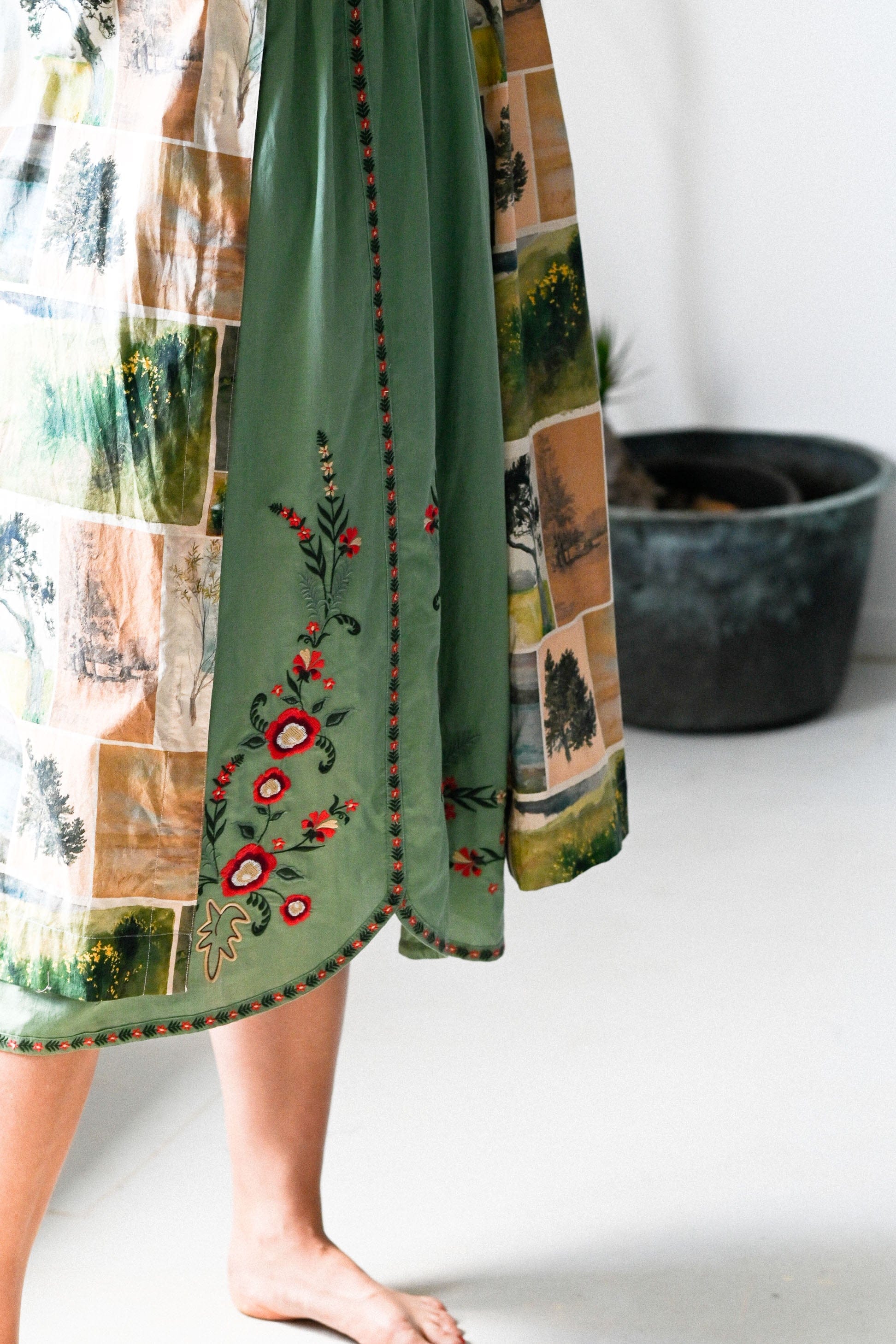 Mineral Green Juliet Dress with Ava Cardigan Mineral Green Juliet Dress with Ava Cardigan