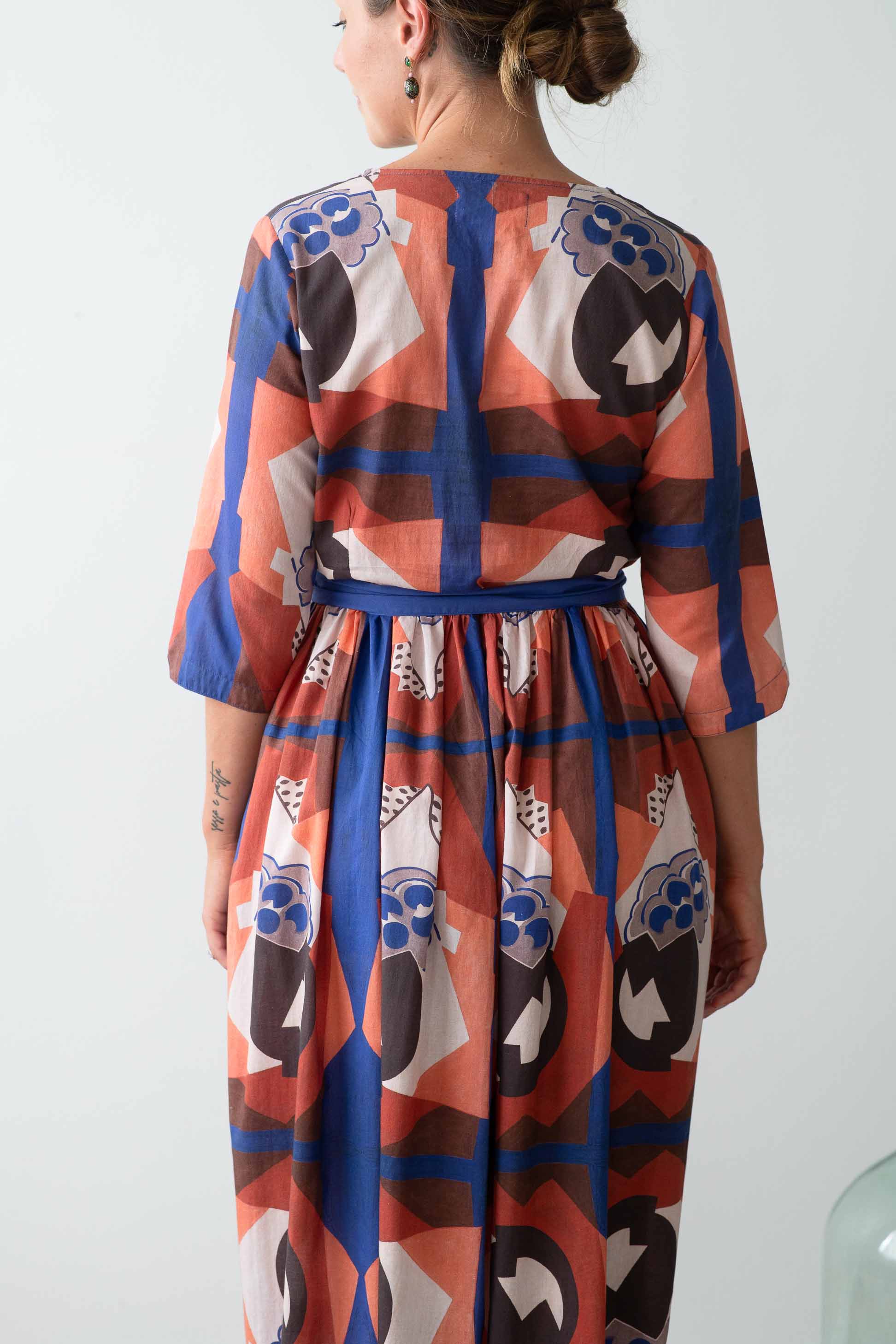 Michaela Dress Composition - Woman in patterned dress