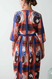 Michaela Dress Composition - Woman in patterned dress