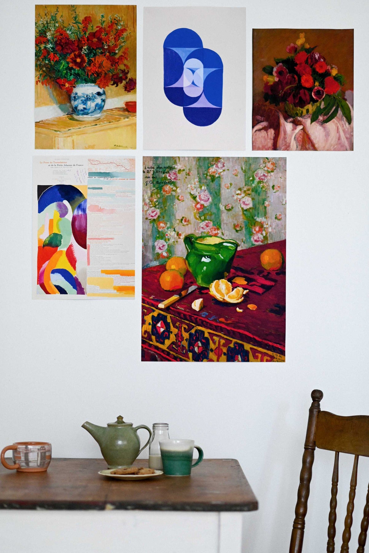 Art Print set Mixed Flowers Lazybones Australia