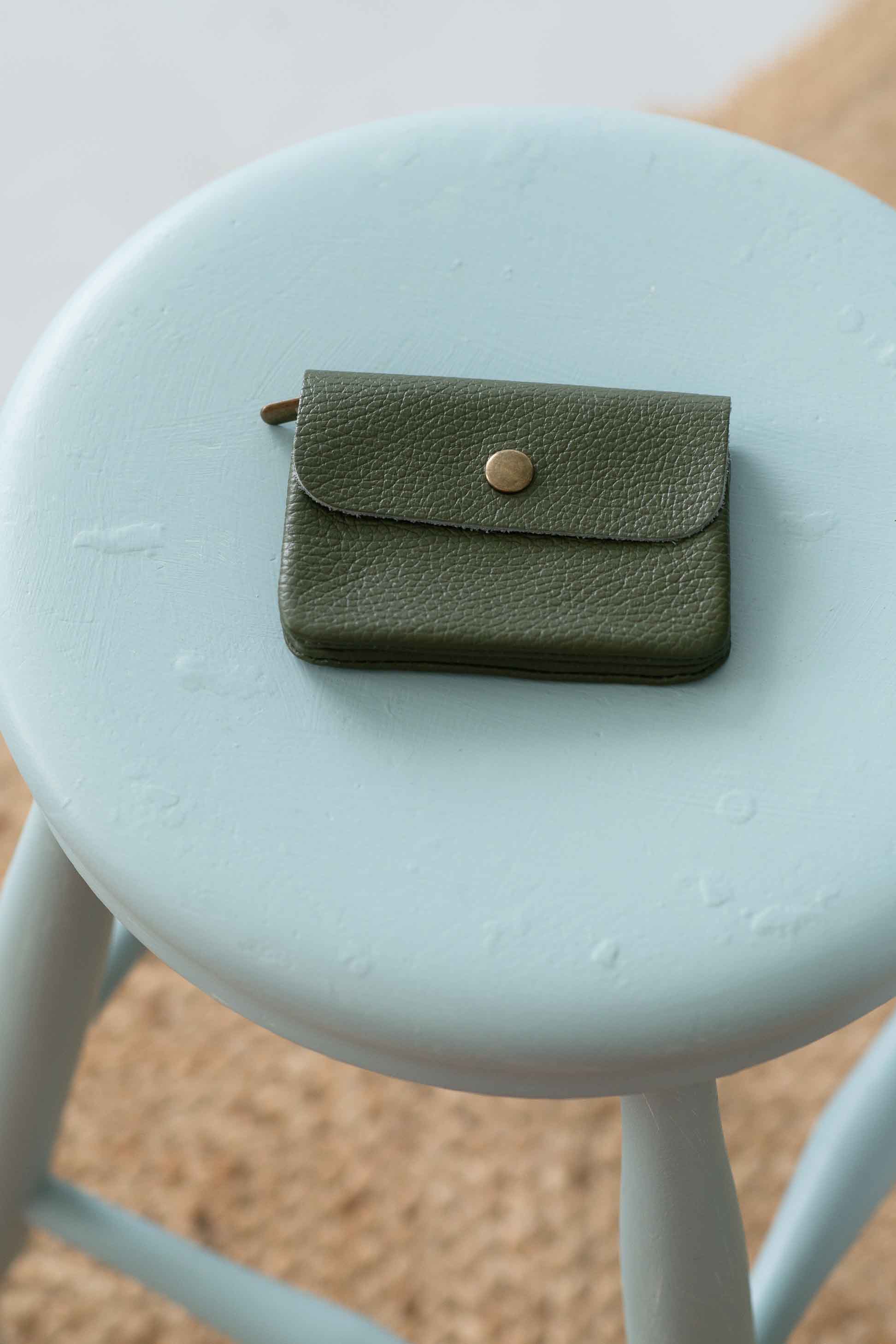 Moss Leather Coin Purse