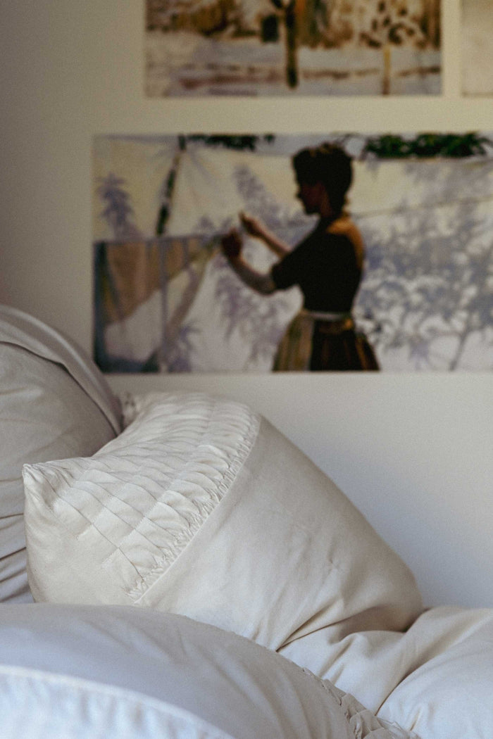 Natural pillowcase art print with shadows, DSC6733