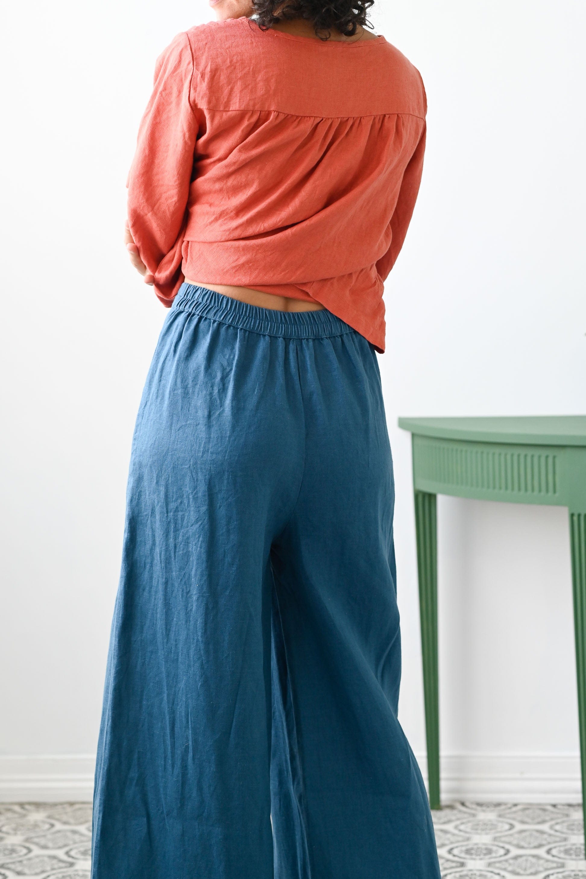 Ollie Linen Pant Sapphire (Winter)