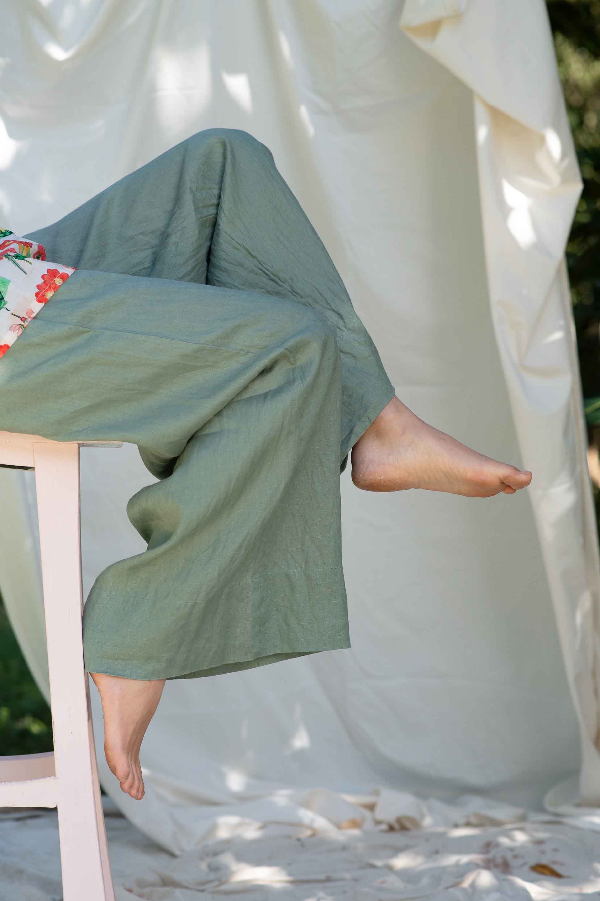 Ollie Pant Mineral Green