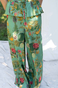 OllieTropics botanical print pants