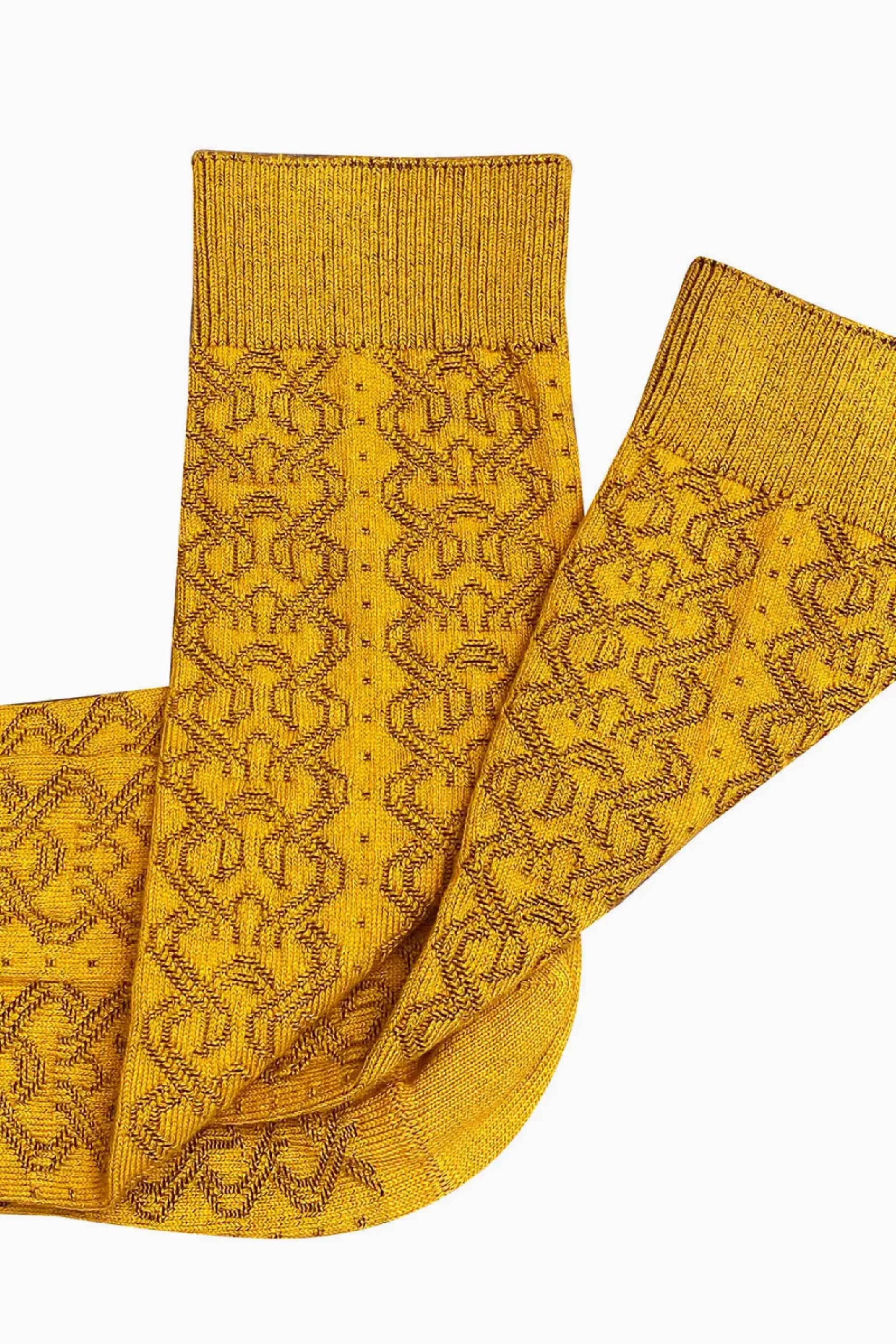 Ornella Cotton Socks Ochre