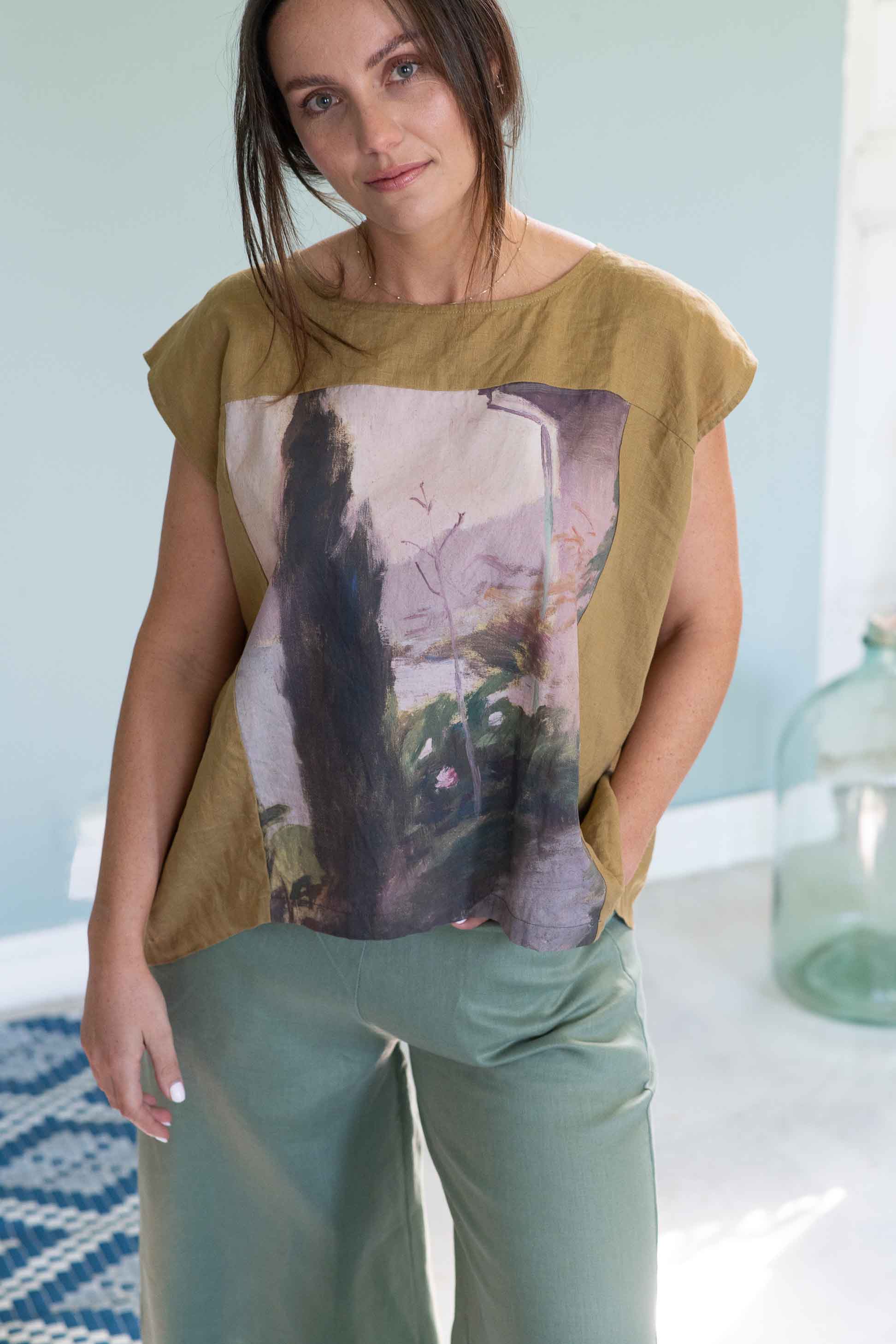 トップス String Tisbury Garden Peggy Top 3Y トップス String Tisbury Garden Peggy Top 3Y トップス String