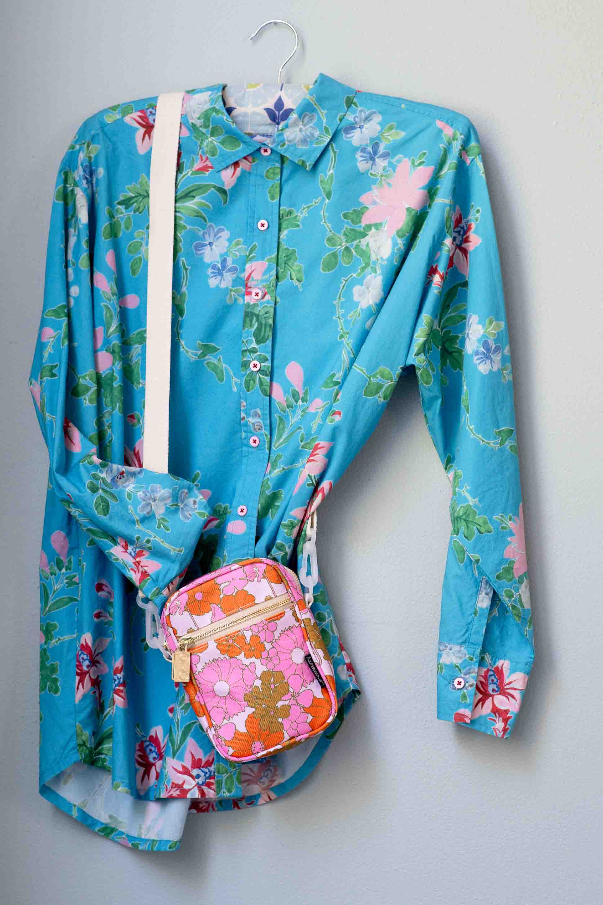 Mini Brick Bag Floral Pink
