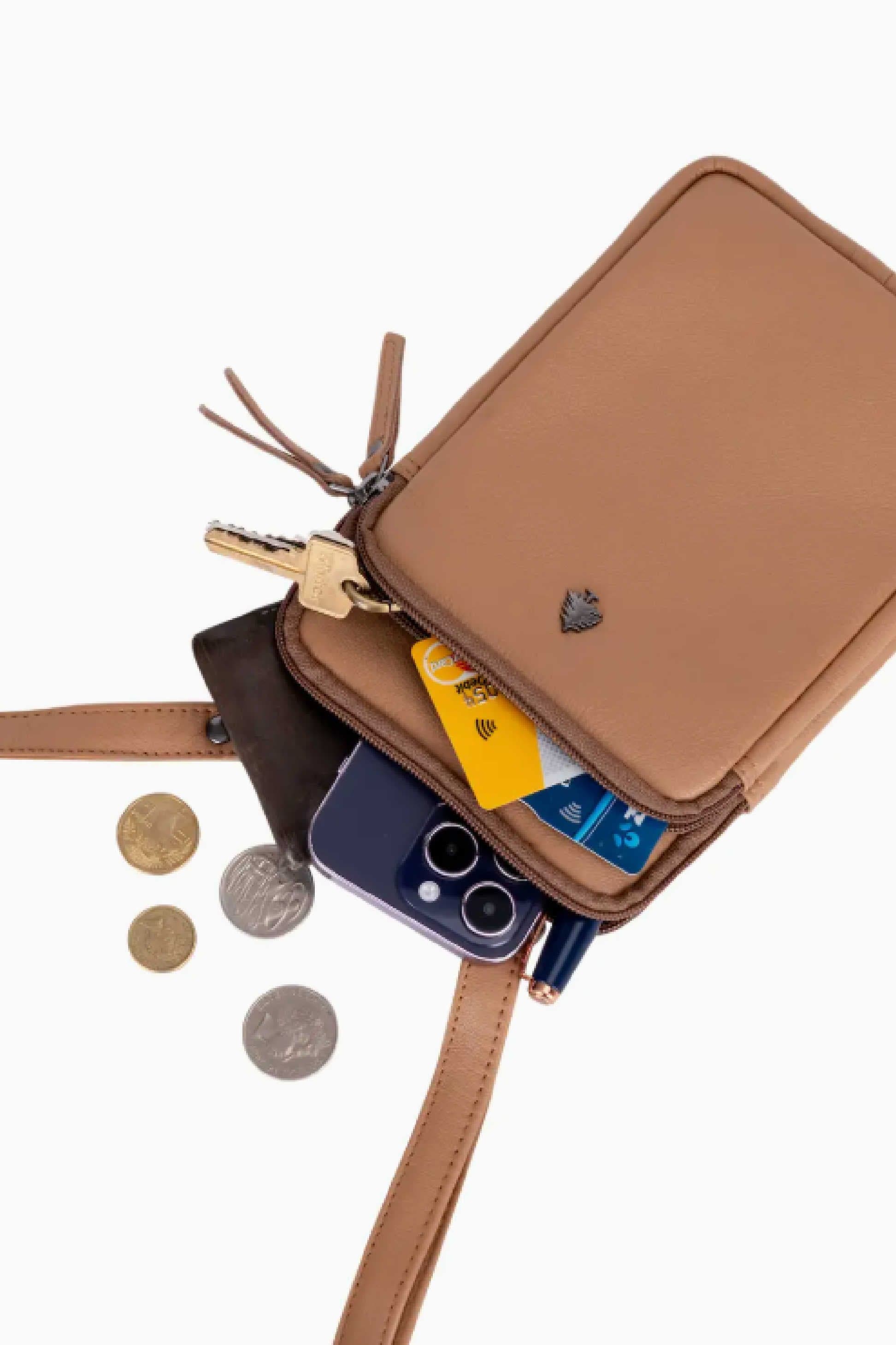 Piper Cross Body Leather Bag Tan