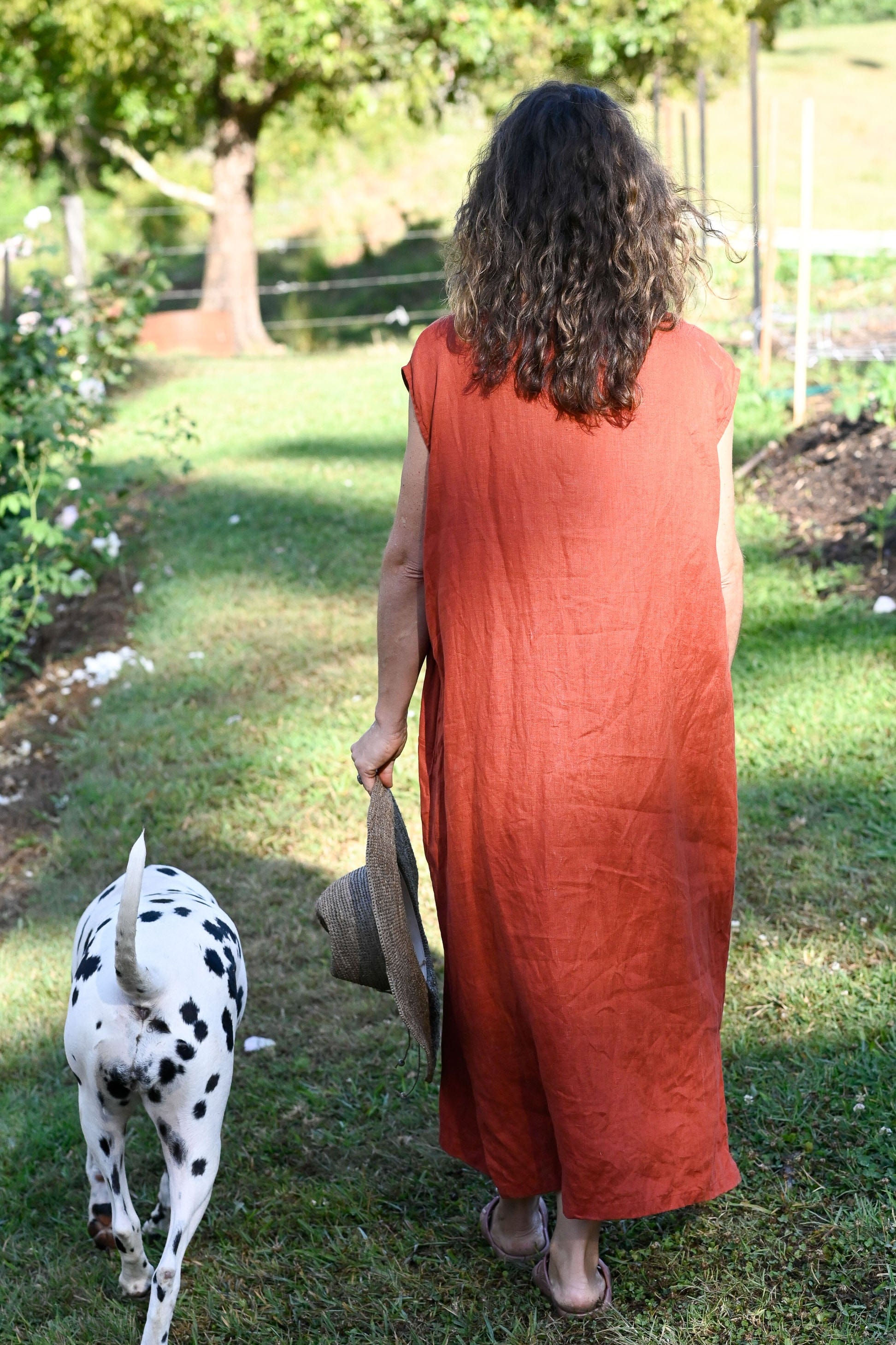 Polly linen Dress Hummingbird