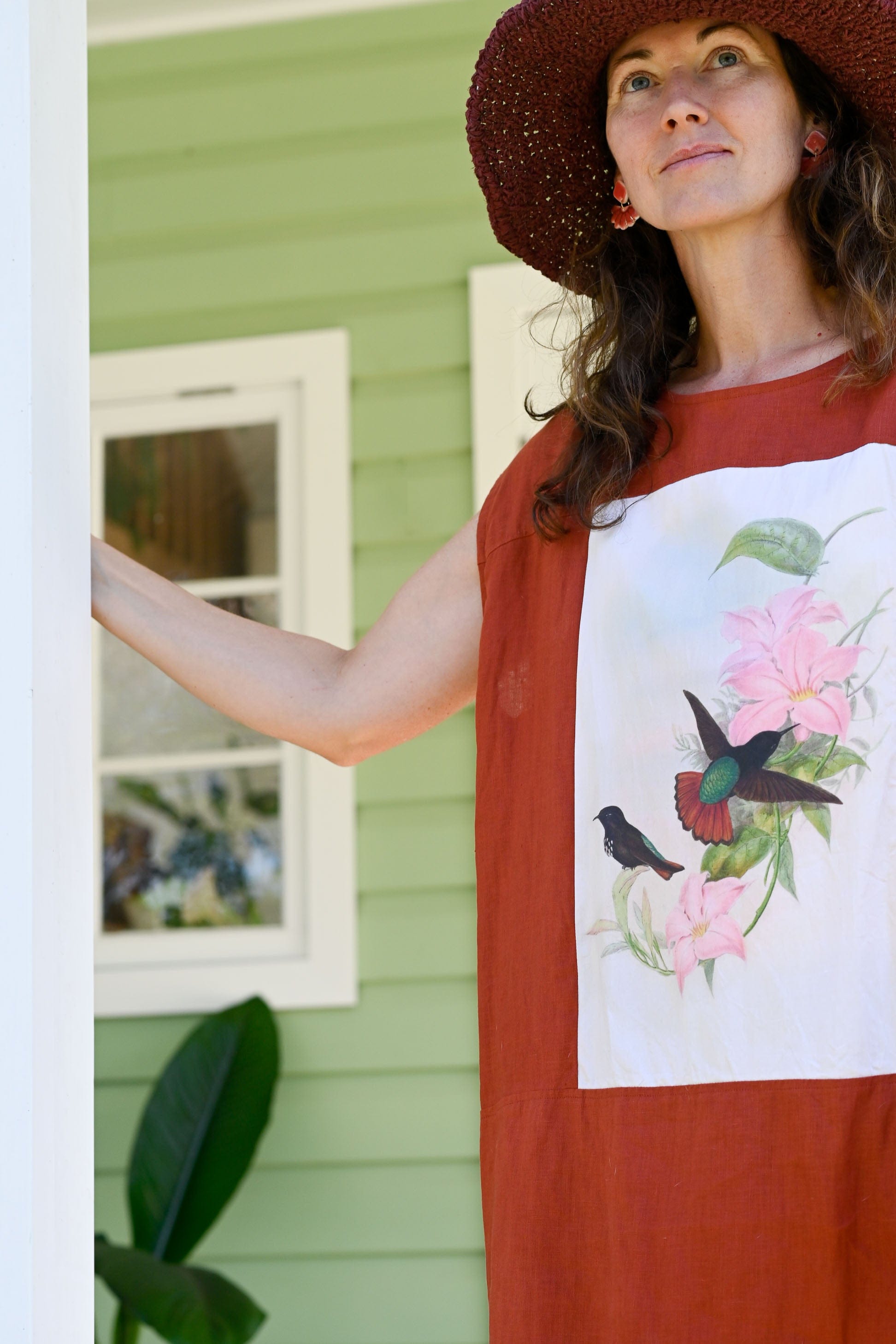 Polly linen Dress Hummingbird