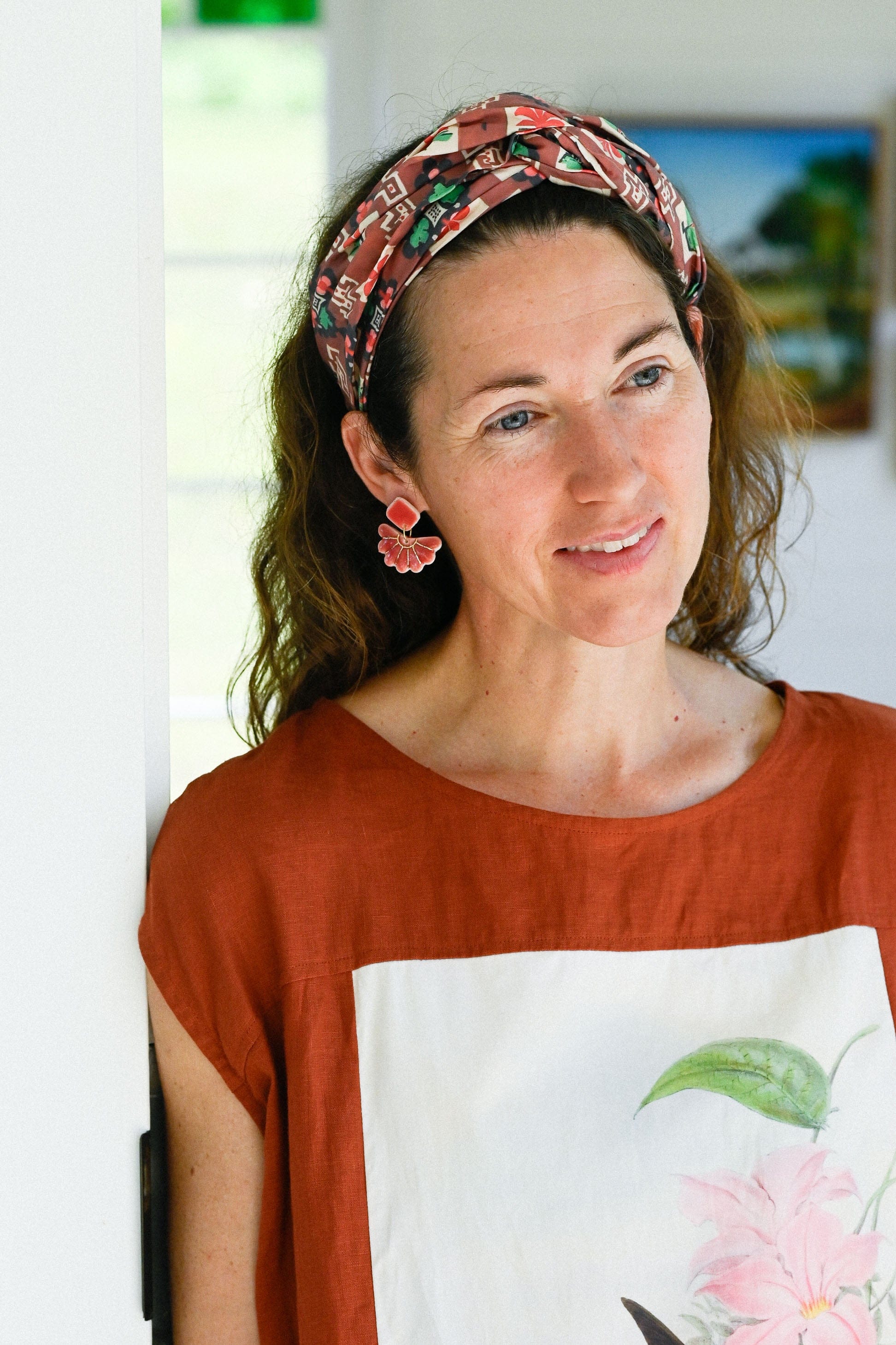 Georgiana Porcelain Earrings Snap Dragon