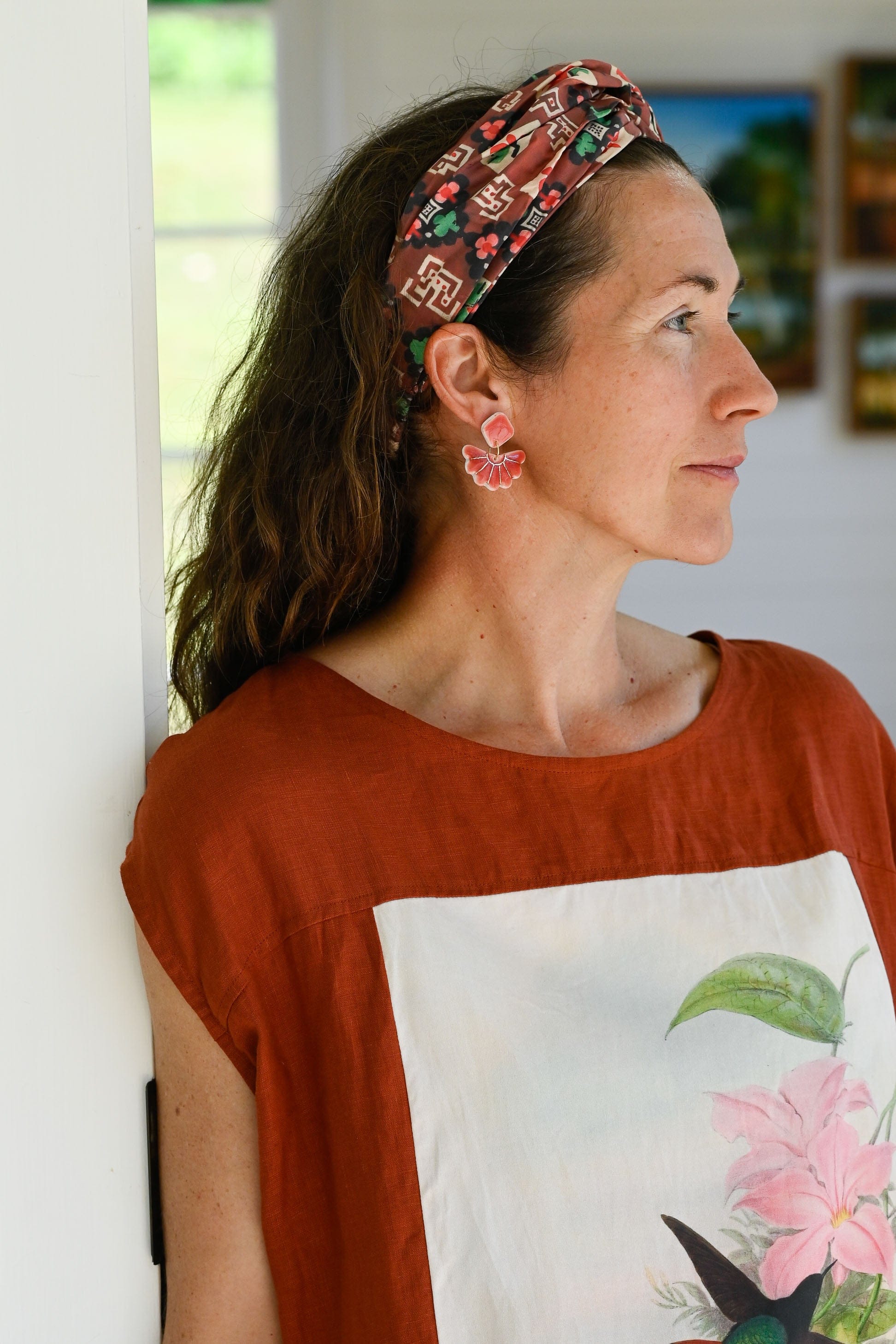 Georgiana Porcelain Earrings Snap Dragon